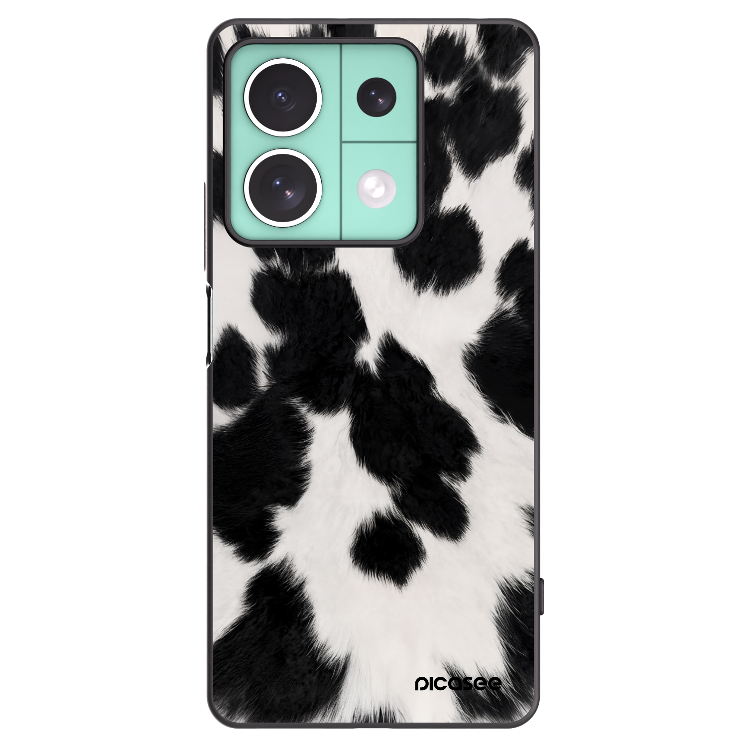 Picasee silikonowe czarne etui na Xiaomi Redmi Note 13 5G - Black Moo