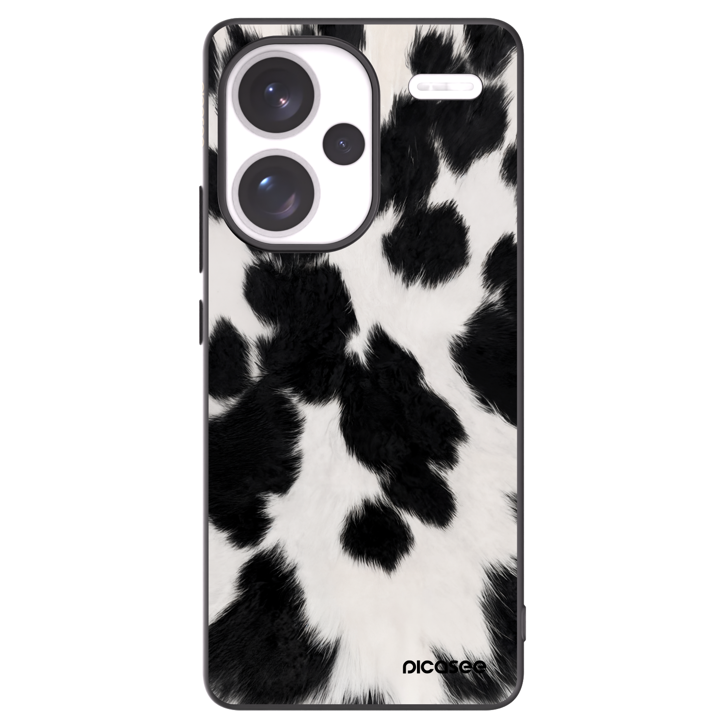 Picasee silikonowe czarne etui na Xiaomi Redmi Note 13 Pro+ 5G - Black Moo