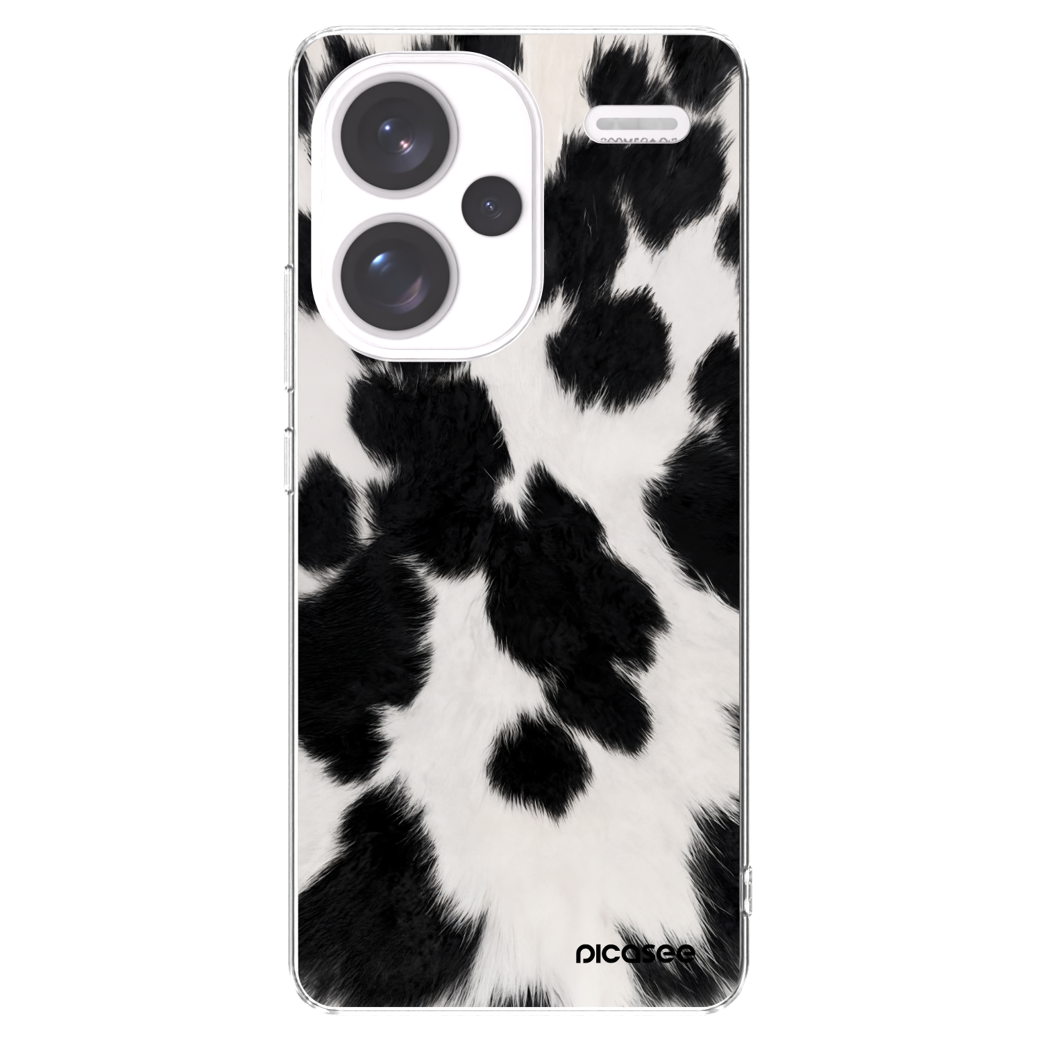 Picasee silikonowe przeźroczyste etui na Xiaomi Redmi Note 13 Pro+ 5G - Black Moo