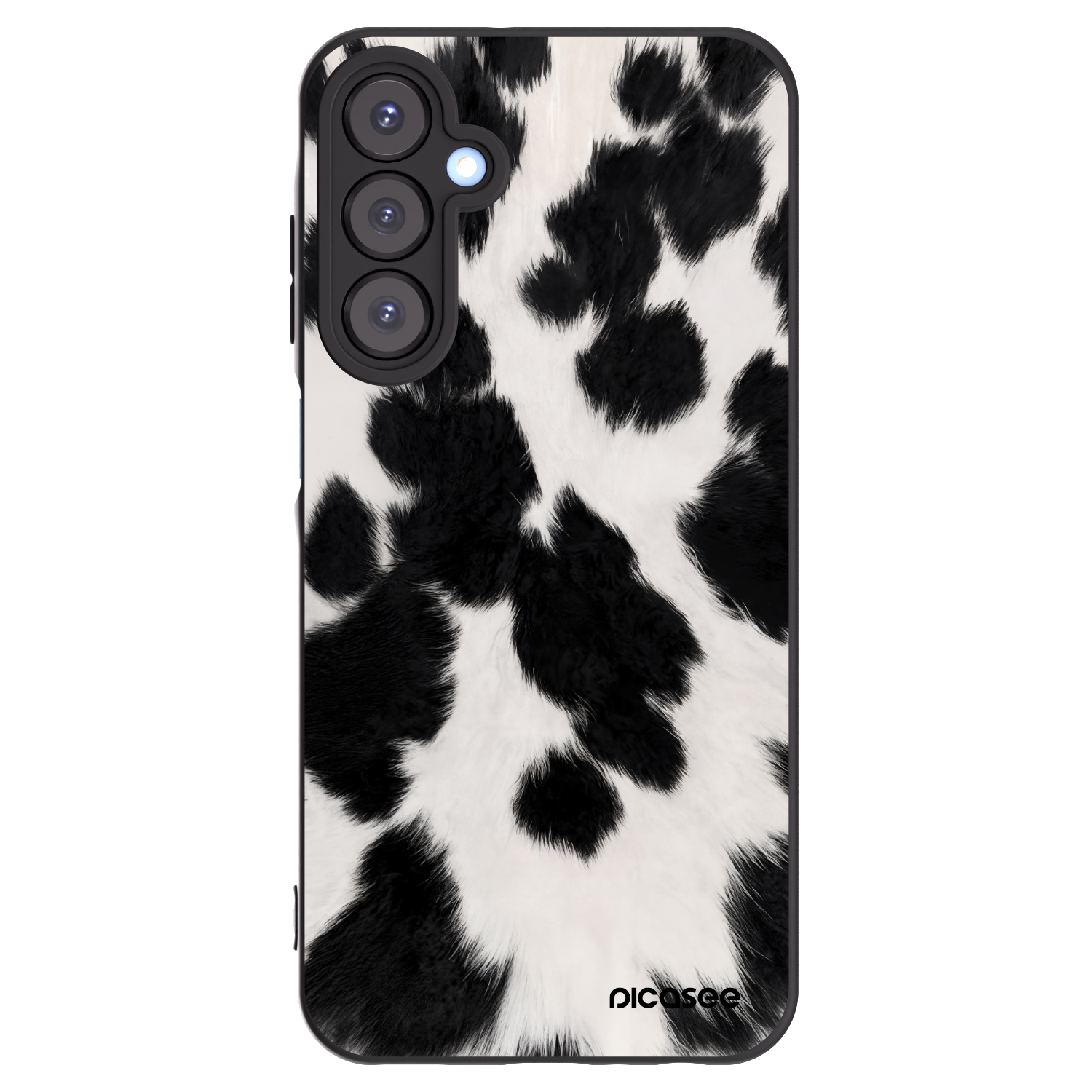 Picasee silikonowe czarne etui na Samsung Galaxy A25 A256B 5G - Black Moo