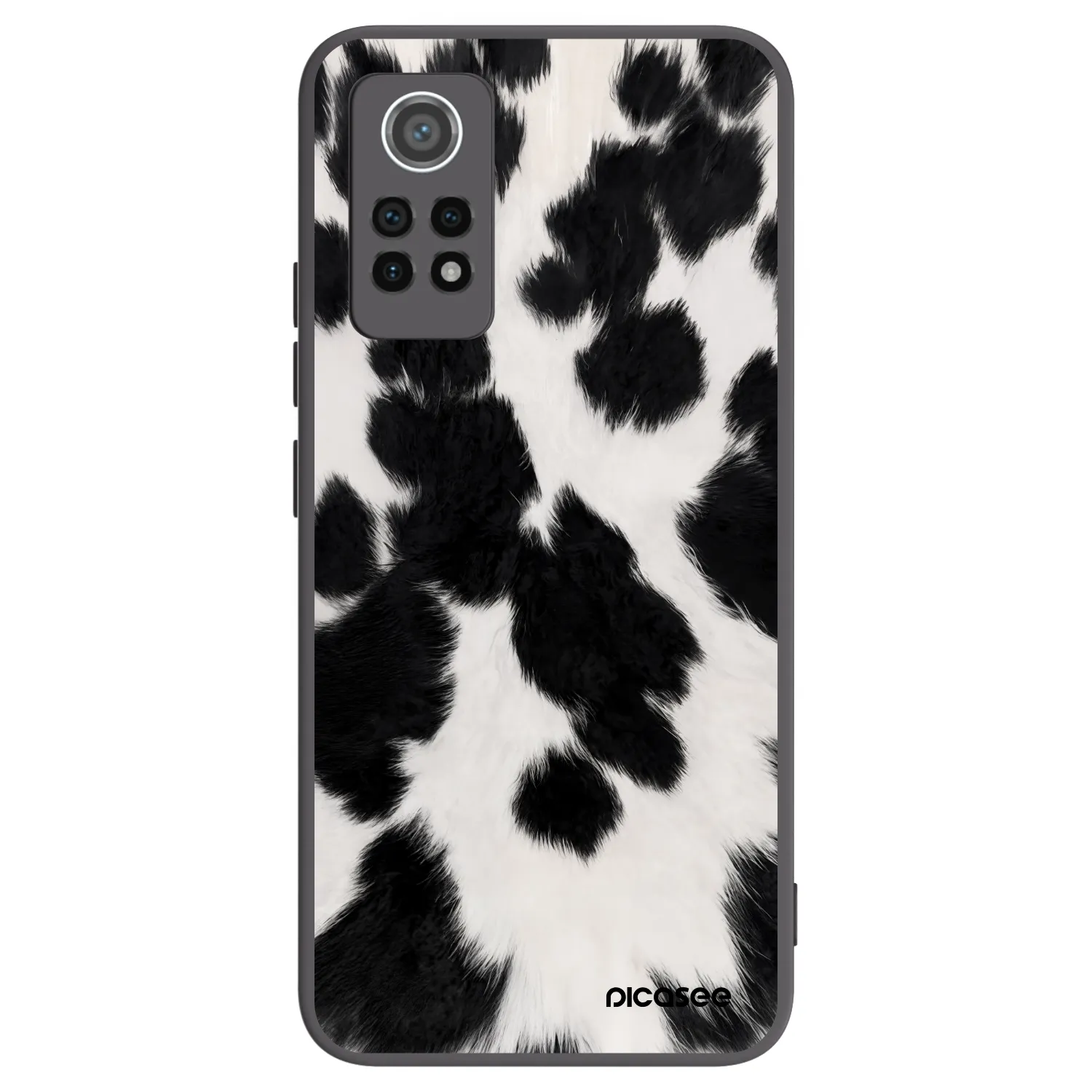 Picasee silikonowe czarne etui na Xiaomi Redmi Note 12 Pro 4G - Black Moo
