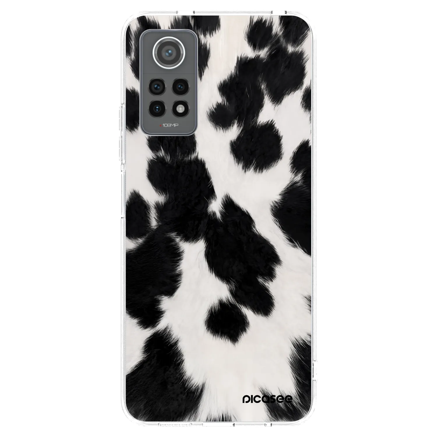 Picasee silikonowe przeźroczyste etui na Xiaomi Redmi Note 12 Pro 4G - Black Moo