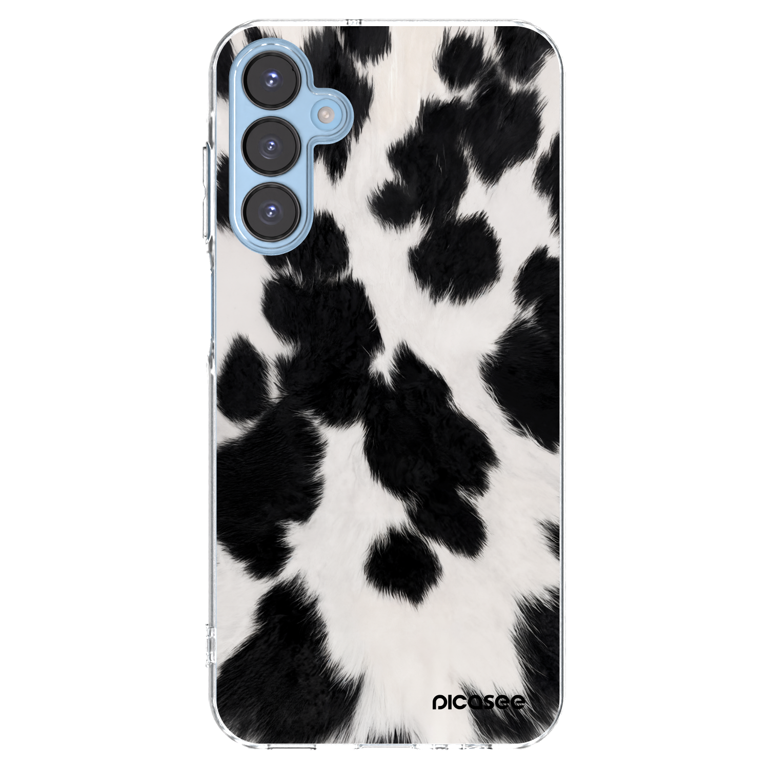 Picasee silikonowe przeźroczyste etui na Samsung Galaxy A15 A156B 5G - Black Moo