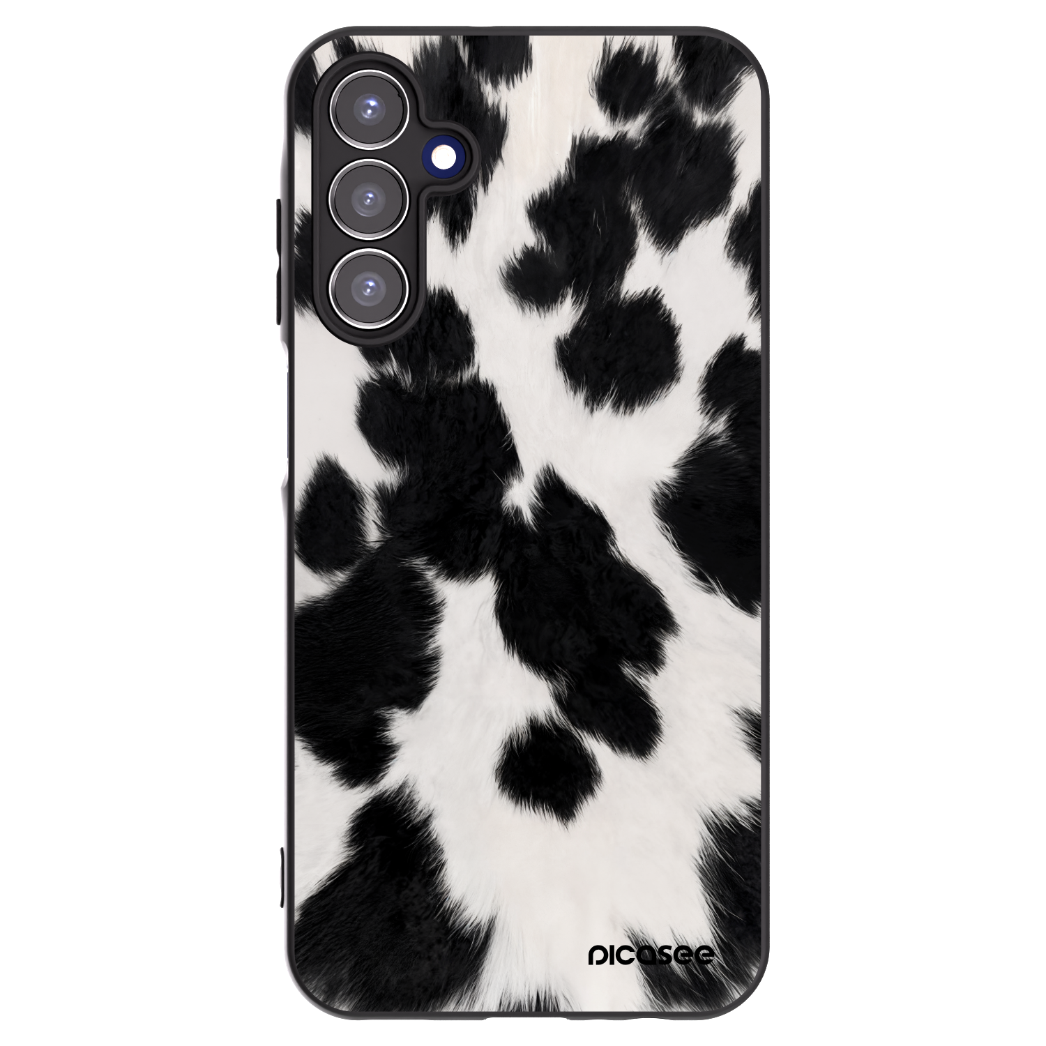Picasee silikonowe czarne etui na Samsung Galaxy A15 A155F 4G - Black Moo