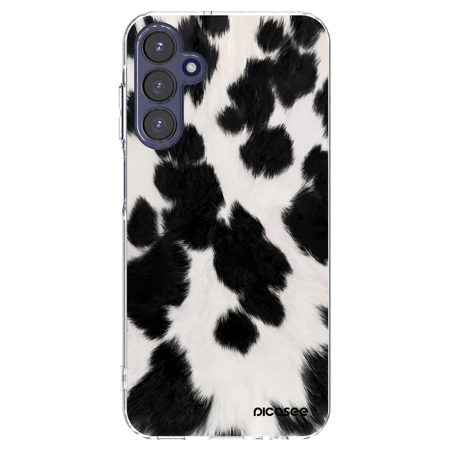 Picasee silikonowe przeźroczyste etui na Samsung Galaxy A15 A155F 4G - Black Moo