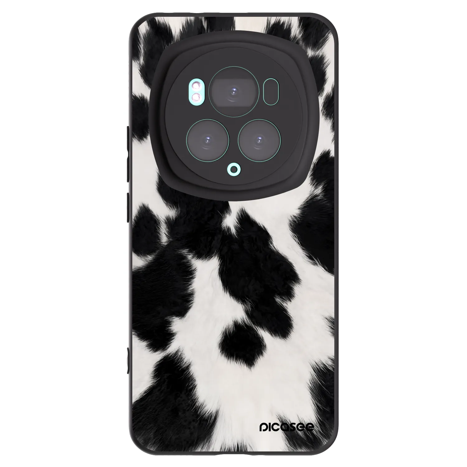 Picasee silikonowe czarne etui na Honor Magic6 Pro - Black Moo