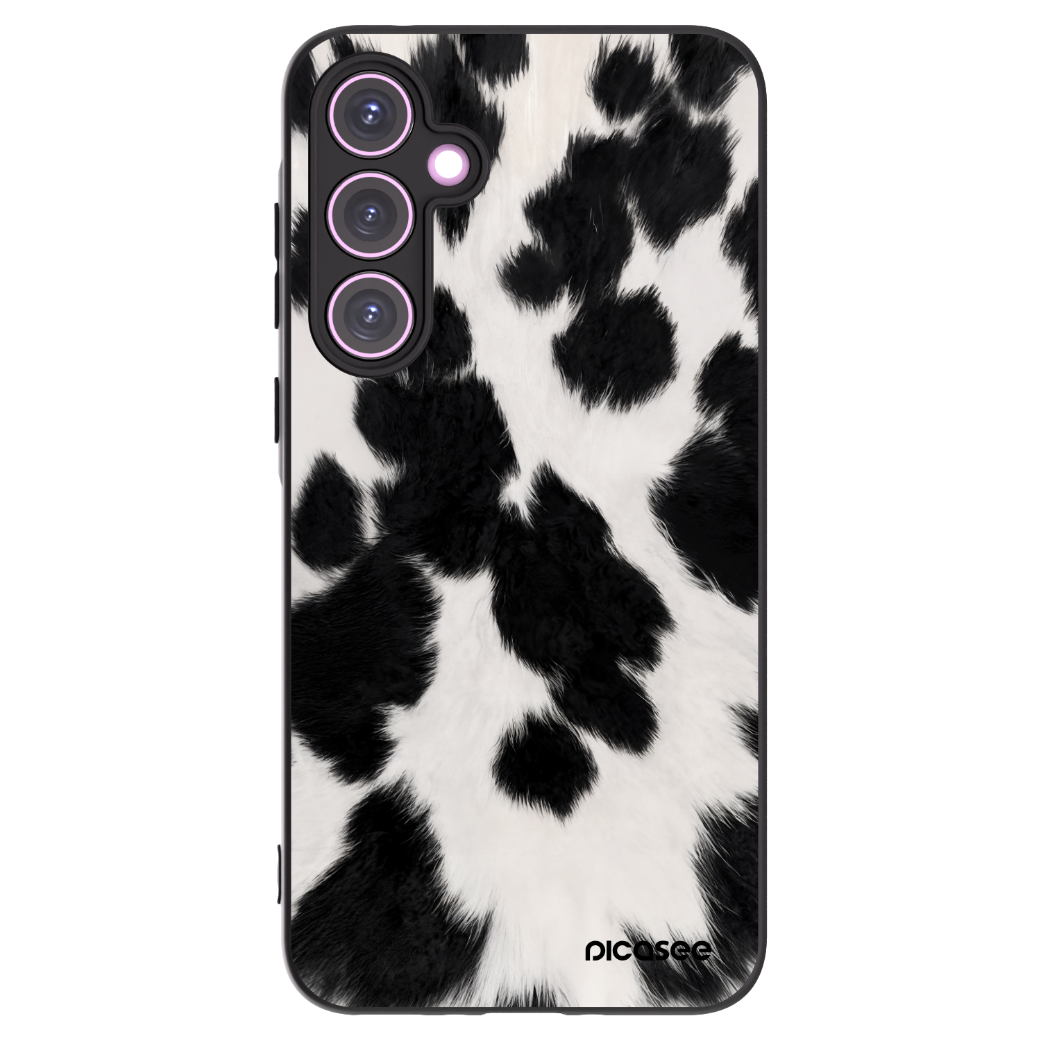 Picasee silikonowe czarne etui na Samsung Galaxy A35 5G A356B - Black Moo