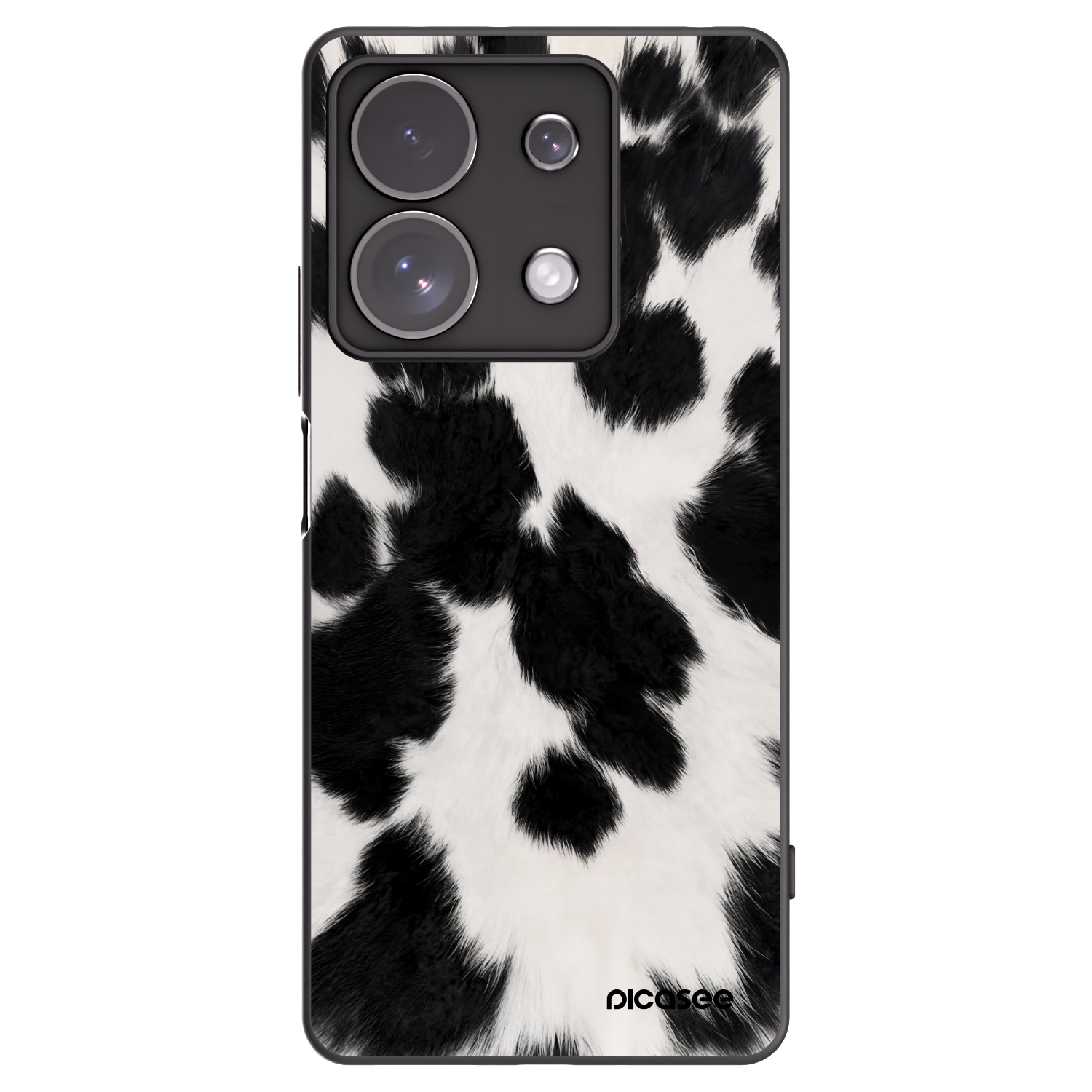 Picasee silikonowe czarne etui na Xiaomi Redmi Note 13 Pro 4G - Black Moo
