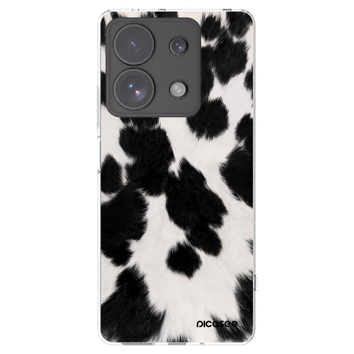 Picasee silikonowe przeźroczyste etui na Xiaomi Redmi Note 13 Pro 4G - Black Moo