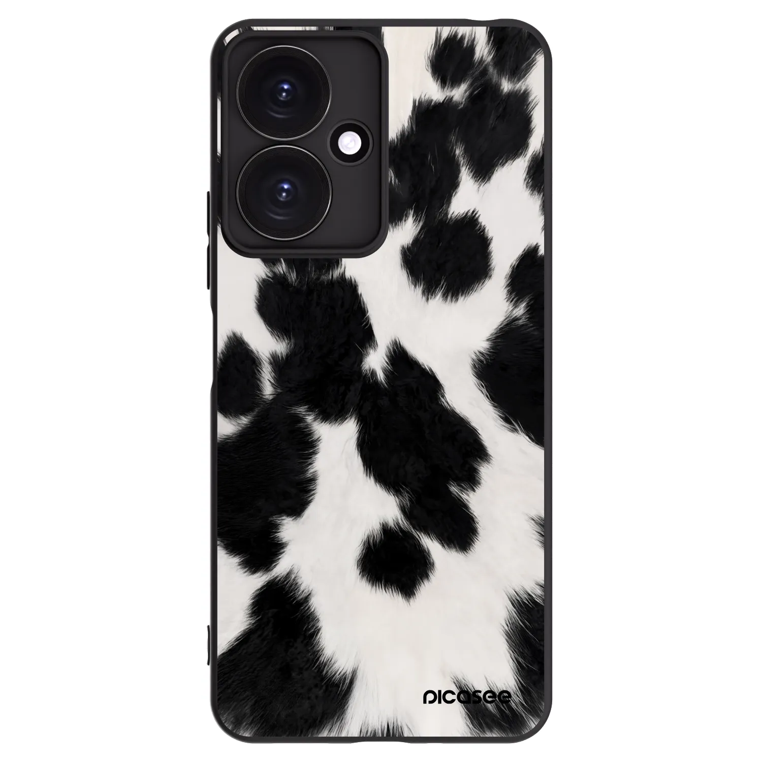 Picasee silikonowe czarne etui na Xiaomi Redmi 13C 5G - Black Moo