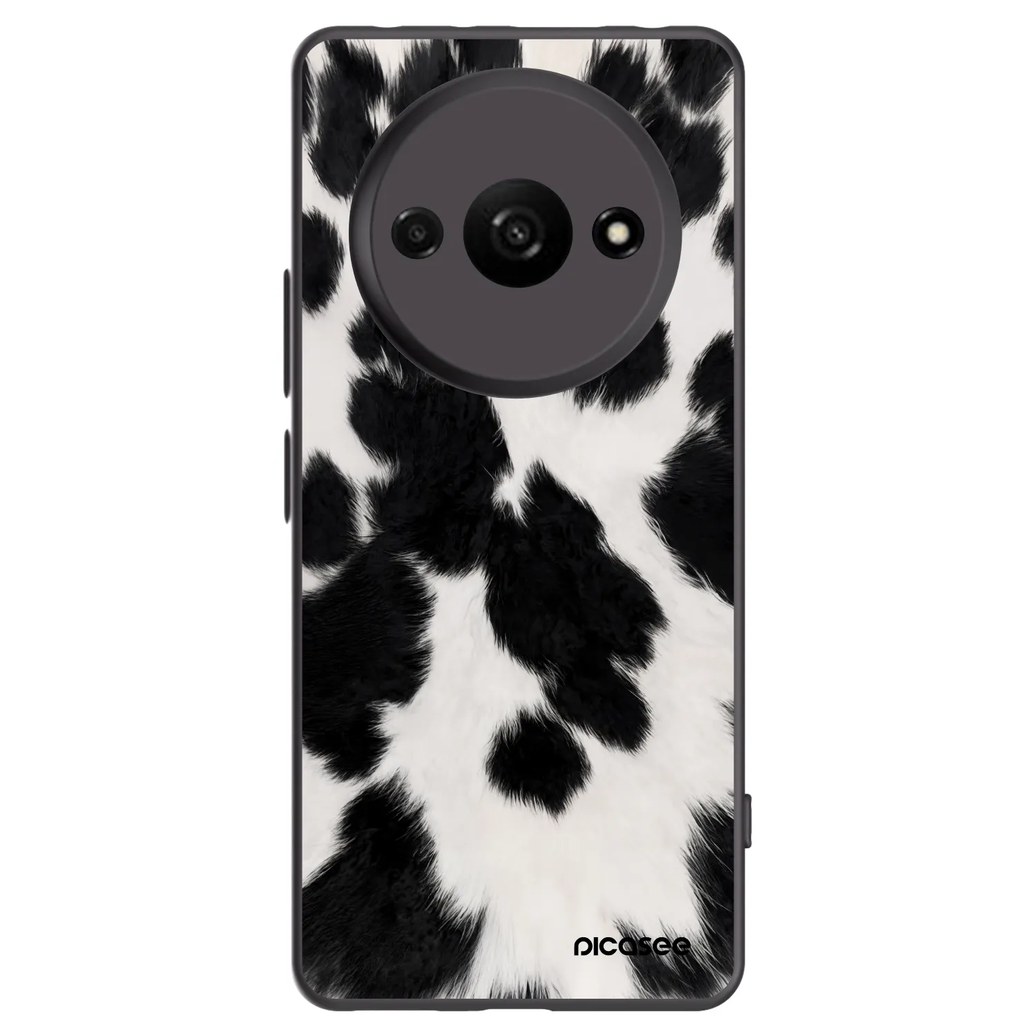 Picasee silikonowe czarne etui na Xiaomi Redmi A3 - Black Moo