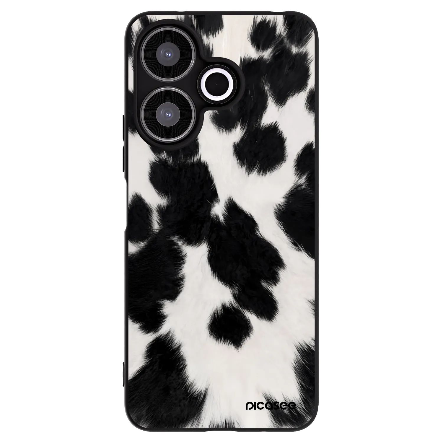Picasee silikonowe czarne etui na Xiaomi Redmi 13 4G - Black Moo