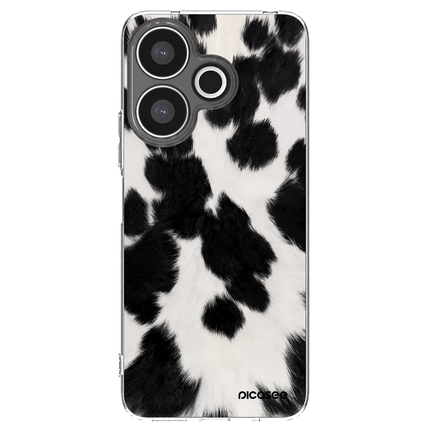 Picasee silikonowe przeźroczyste etui na Xiaomi Redmi 13 4G - Black Moo