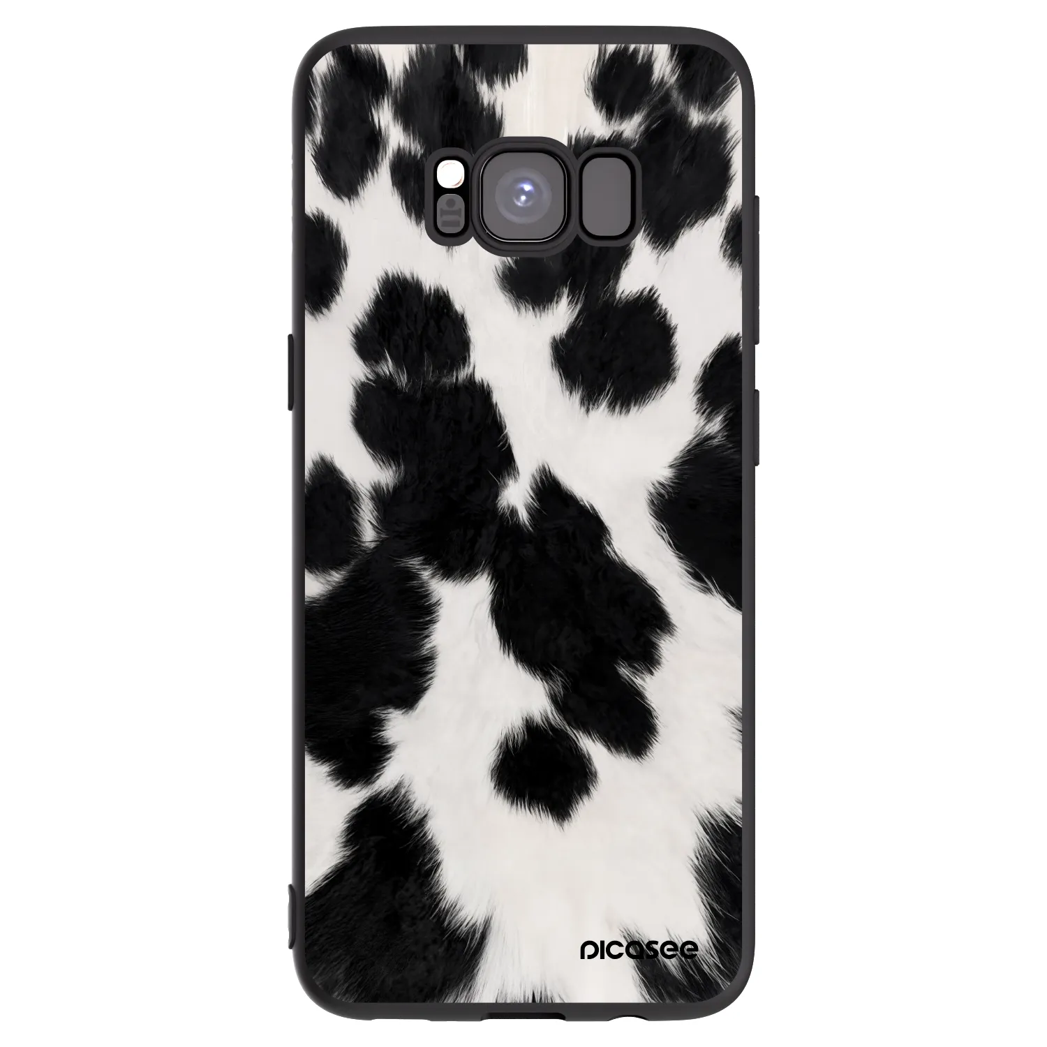 Picasee silikonowe czarne etui na Samsung Galaxy S8 G950F - Black Moo