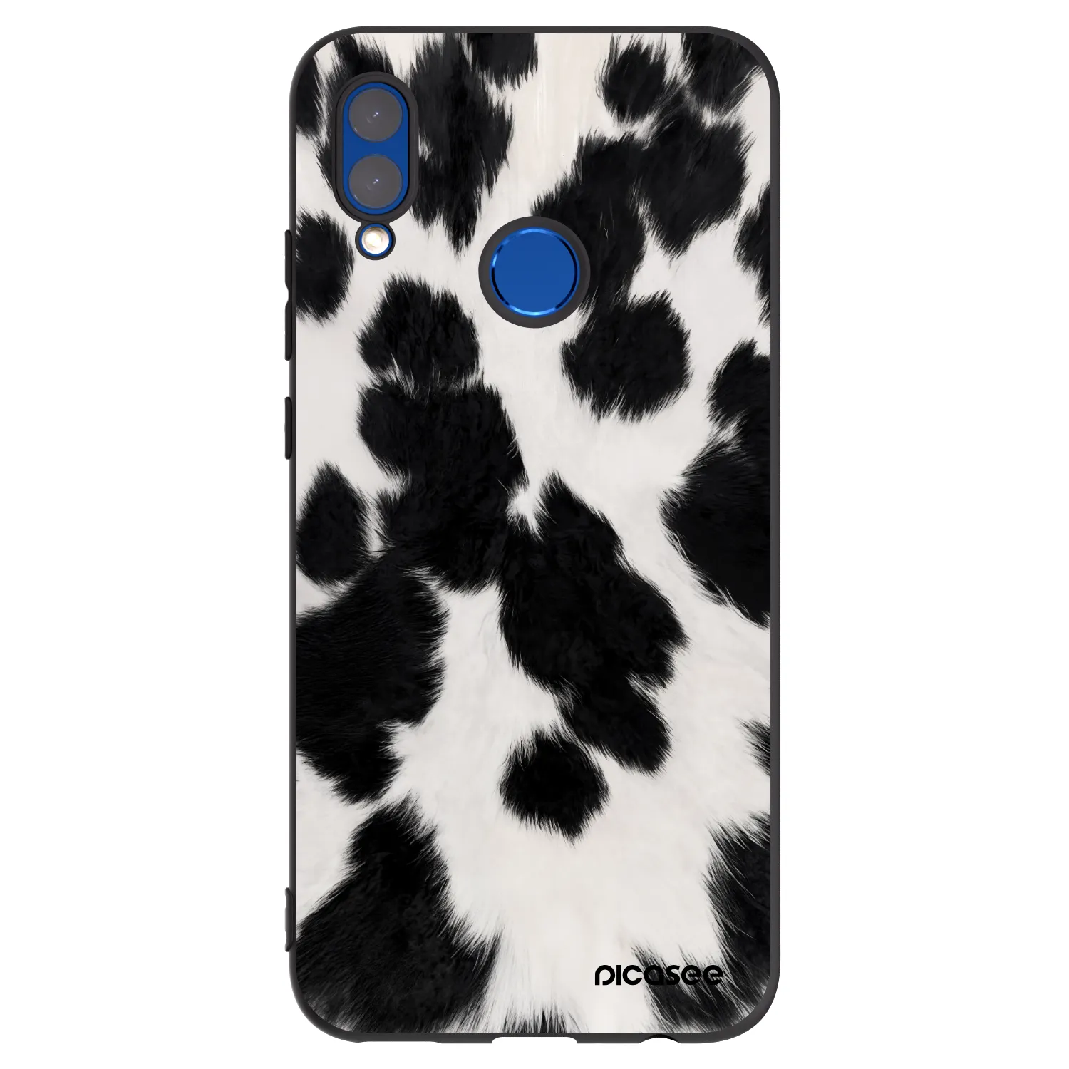 Picasee silikonowe czarne etui na Huawei P Smart 2019 - Black Moo