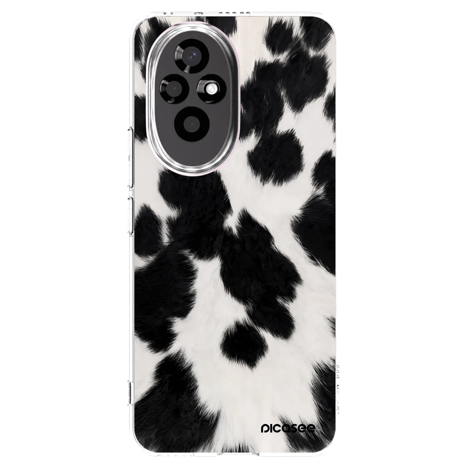 Picasee silikonowe przeźroczyste etui na Honor 200 5G - Black Moo