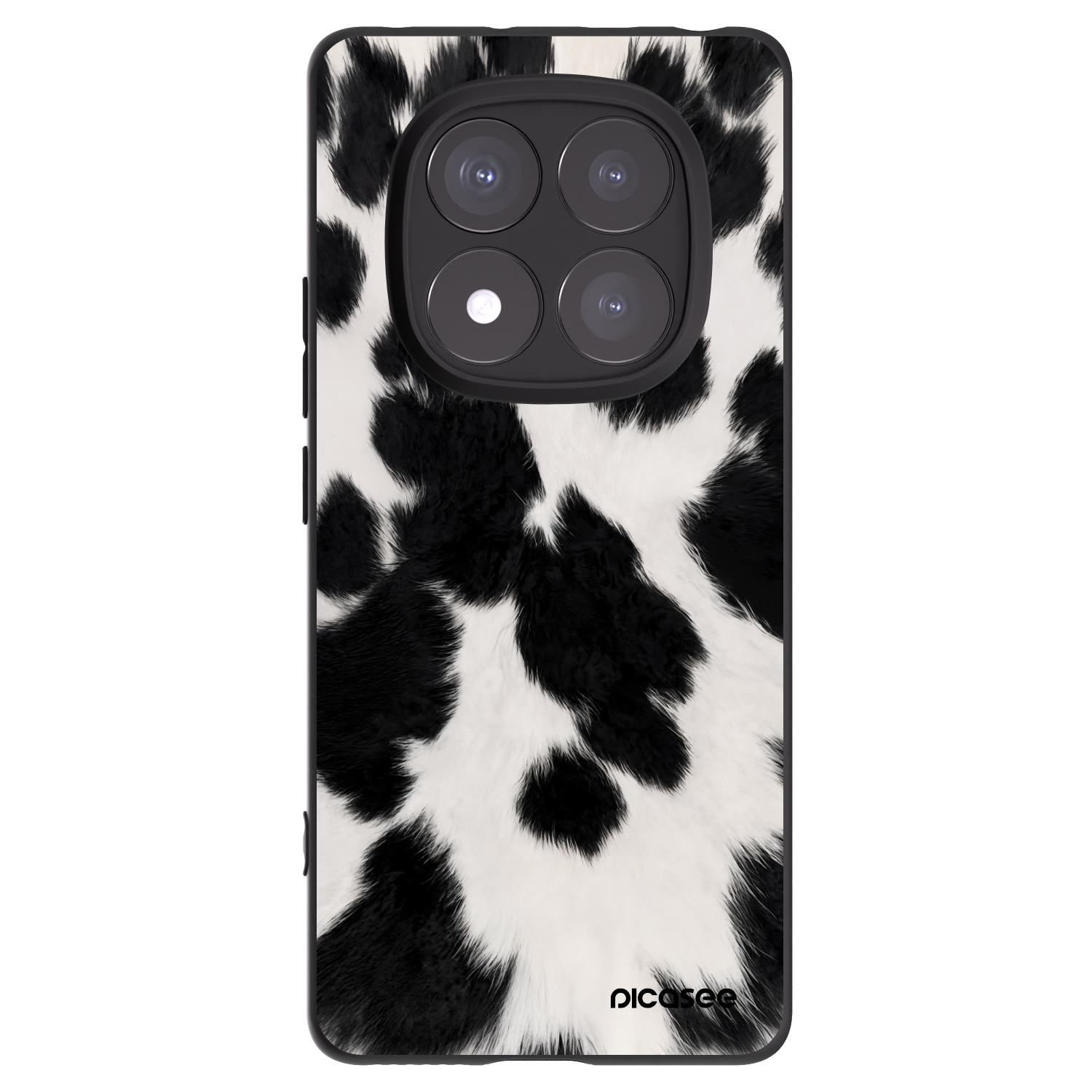 Picasee silikonowe czarne etui na Xiaomi Redmi Note 14 Pro+ 5G - Black Moo
