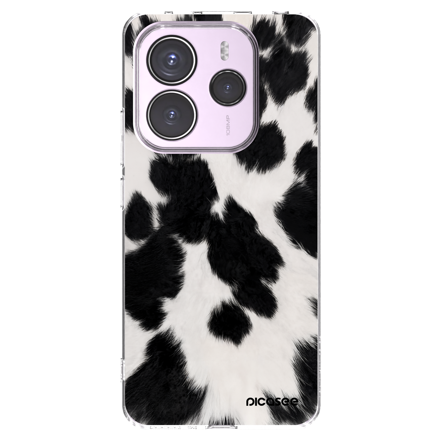 Picasee silikonowe przeźroczyste etui na Xiaomi Redmi Note 14 5G - Black Moo