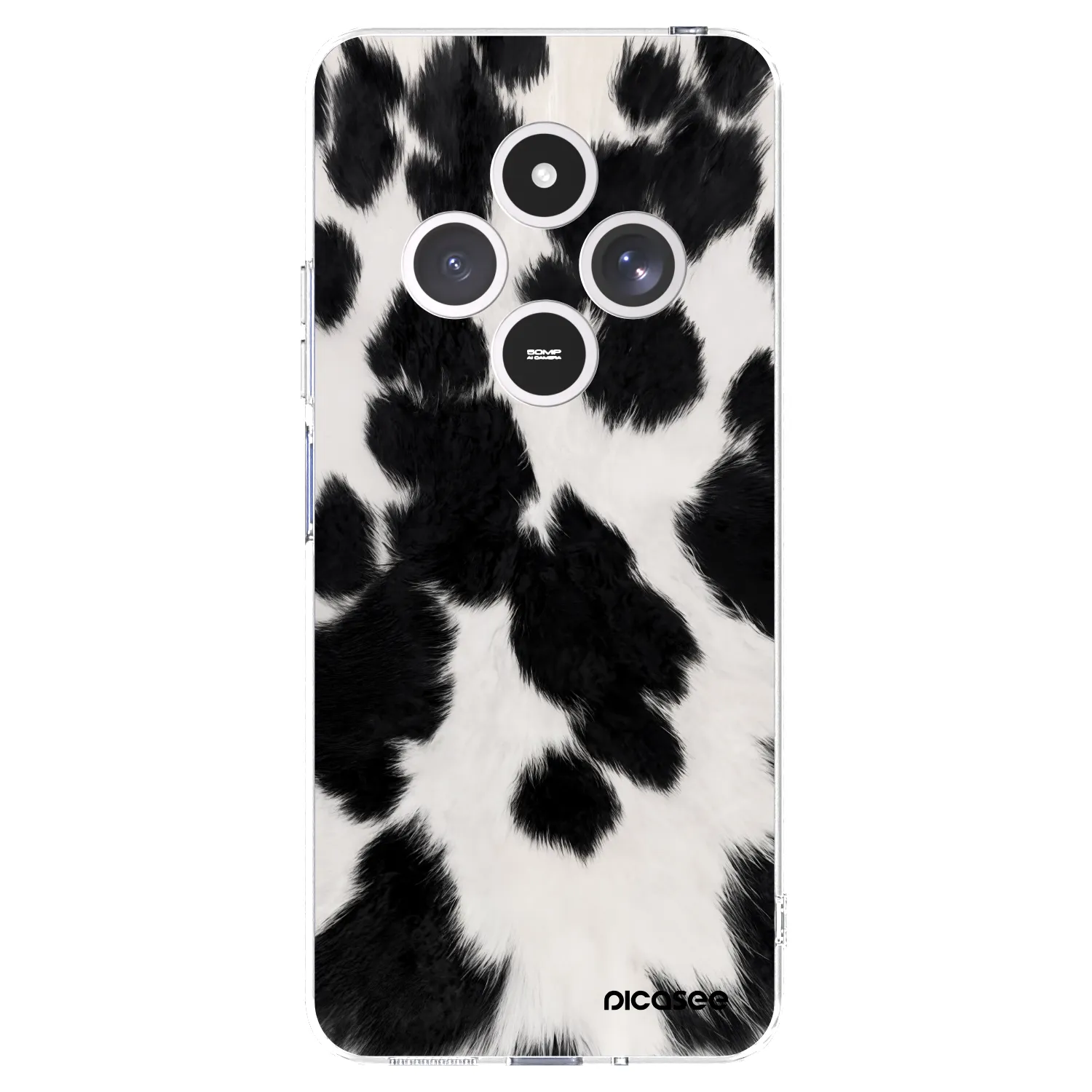 Picasee silikonowe przeźroczyste etui na Xiaomi Redmi 14C - Black Moo