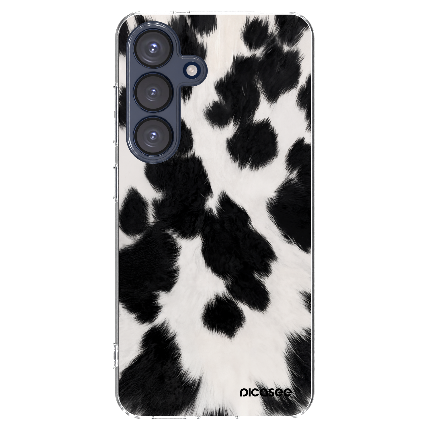 Picasee silikonowe przeźroczyste etui na Samsung Galaxy S25 5G - Black Moo