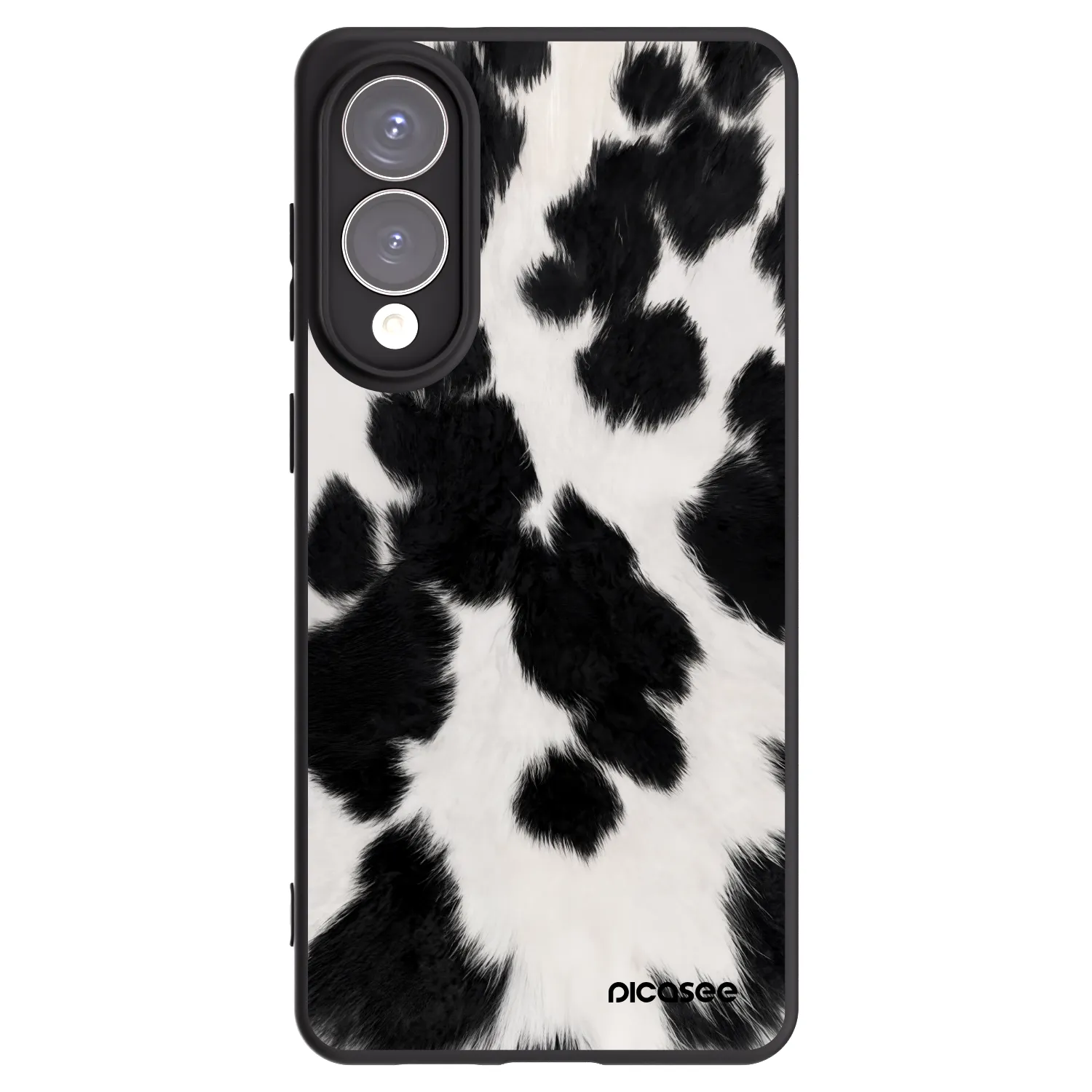 Picasee silikonowe czarne etui na Samsung Galaxy S25 Edge 5G - Black Moo
