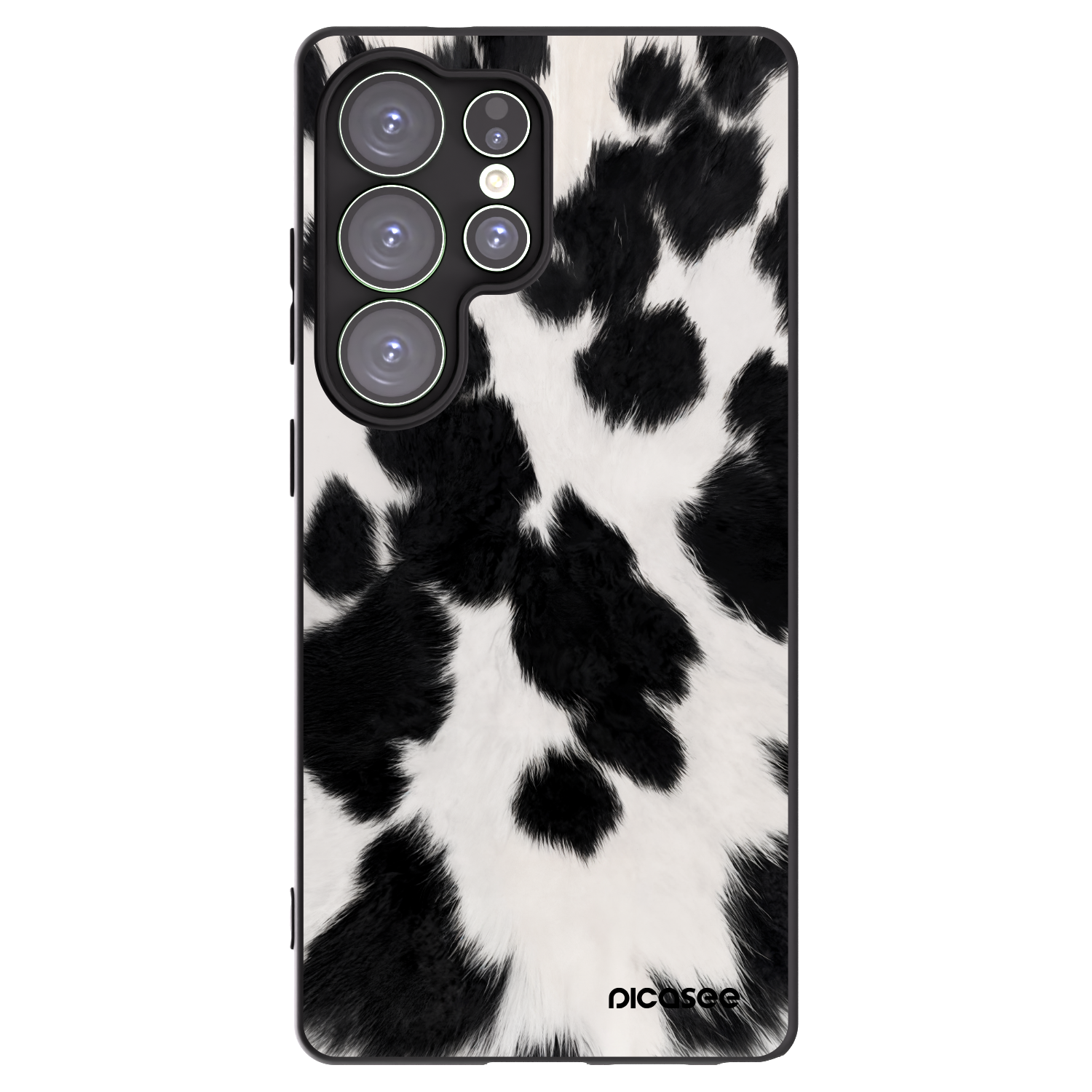Picasee silikonowe czarne etui na Samsung Galaxy S25 Ultra 5G - Black Moo