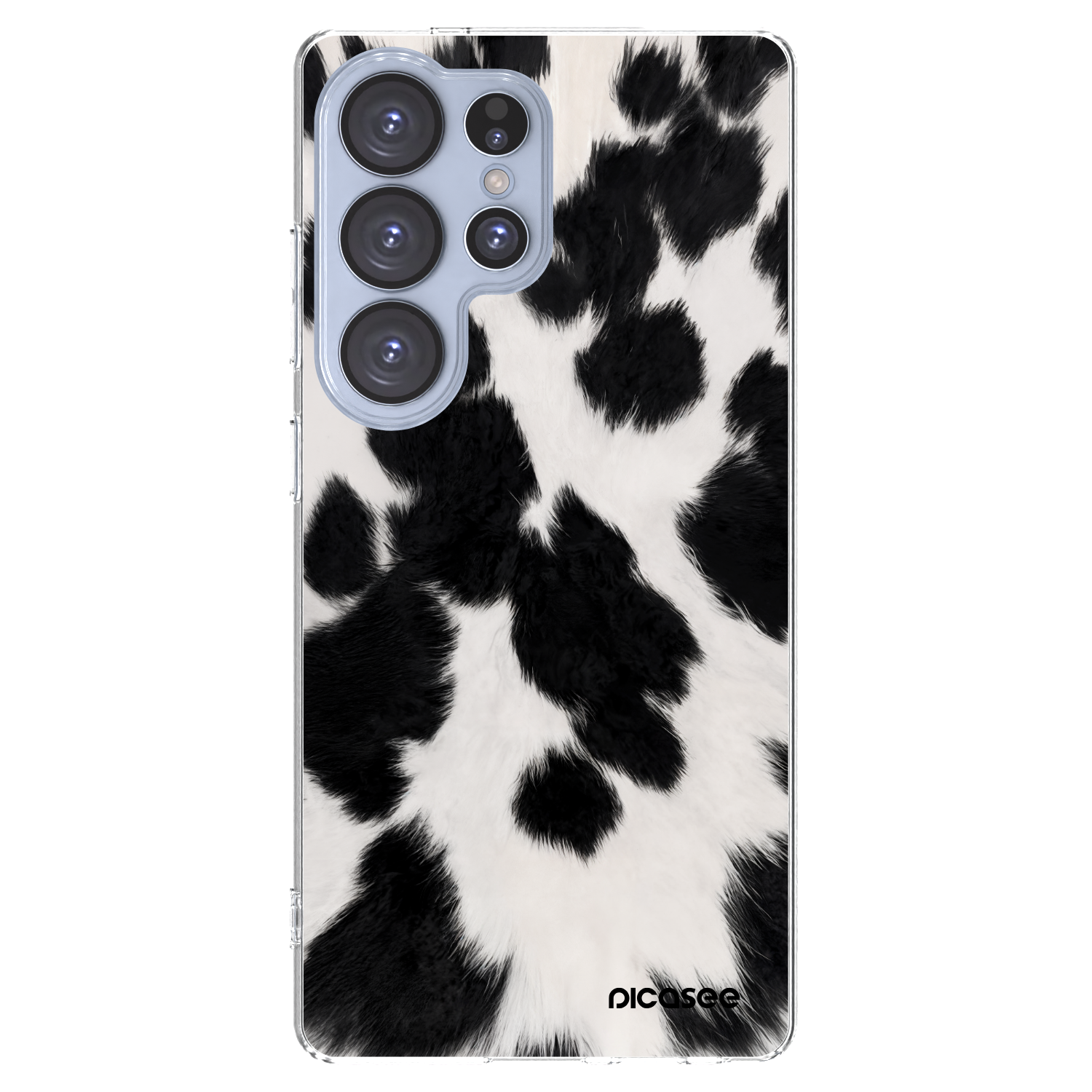 Picasee silikonowe przeźroczyste etui na Samsung Galaxy S25 Ultra 5G - Black Moo