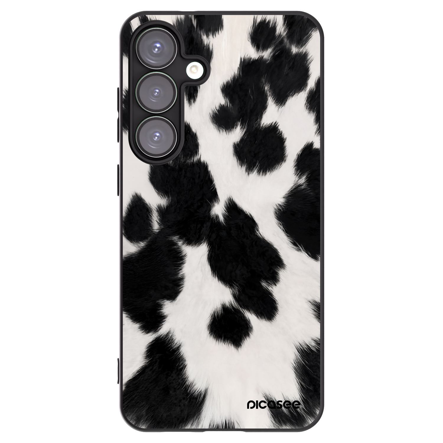 Picasee silikonowe czarne etui na Samsung Galaxy S25+ 5G - Black Moo