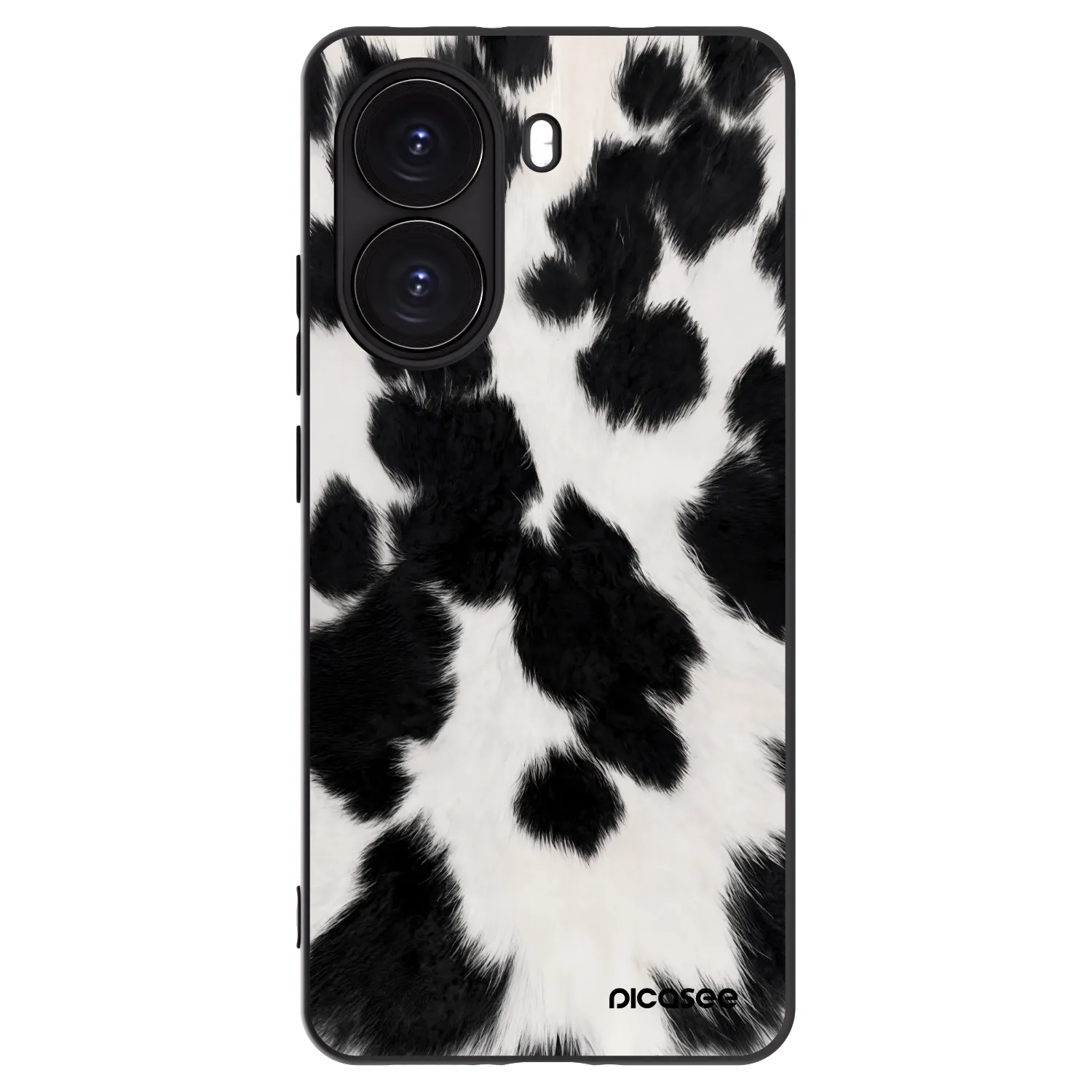 Picasee silikonowe czarne etui na Xiaomi Poco X7 Pro 5G - Black Moo