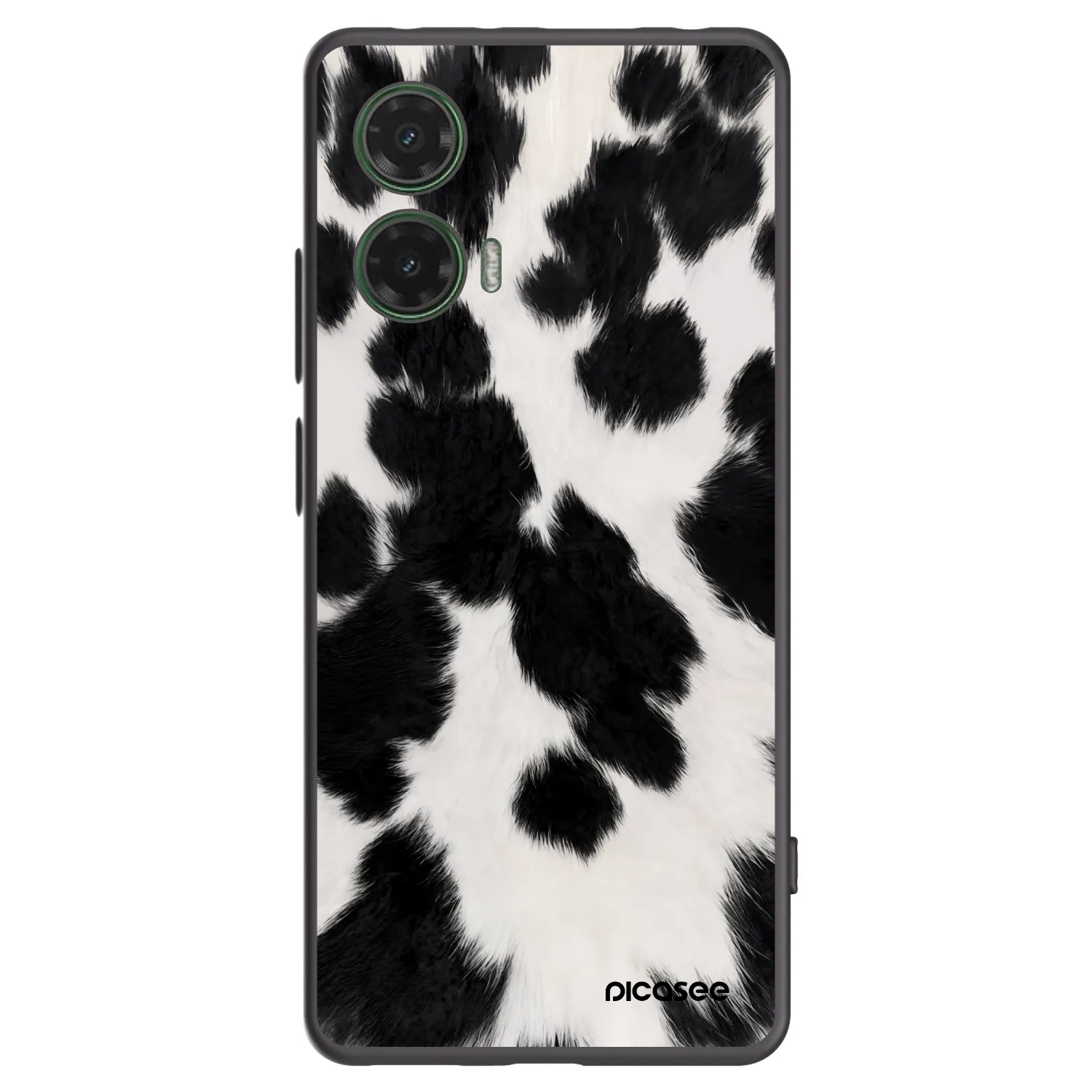 Picasee silikonowe czarne etui na Motorola Moto G35 5G - Black Moo