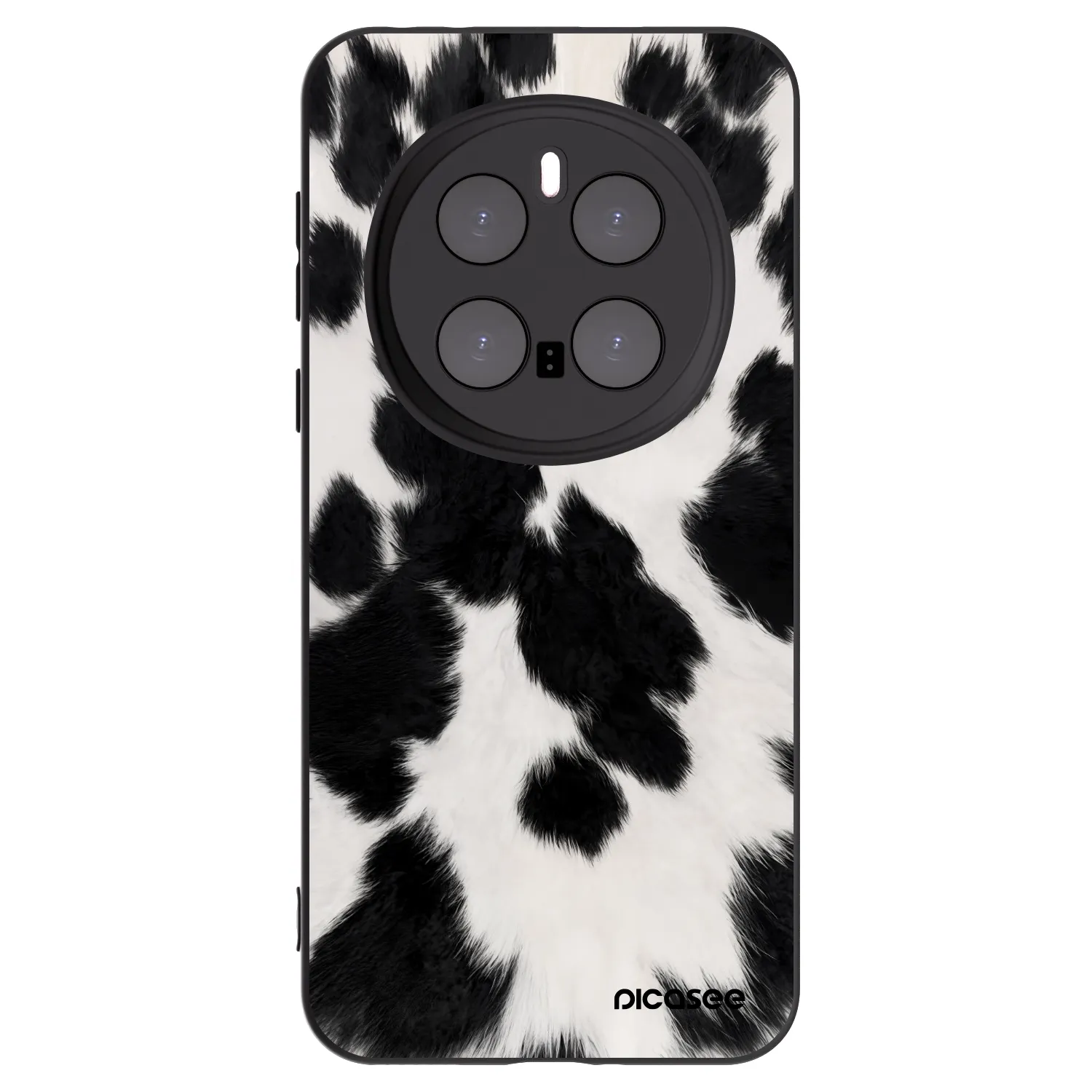 Picasee silikonowe czarne etui na Honor Magic7 Pro 5G - Black Moo