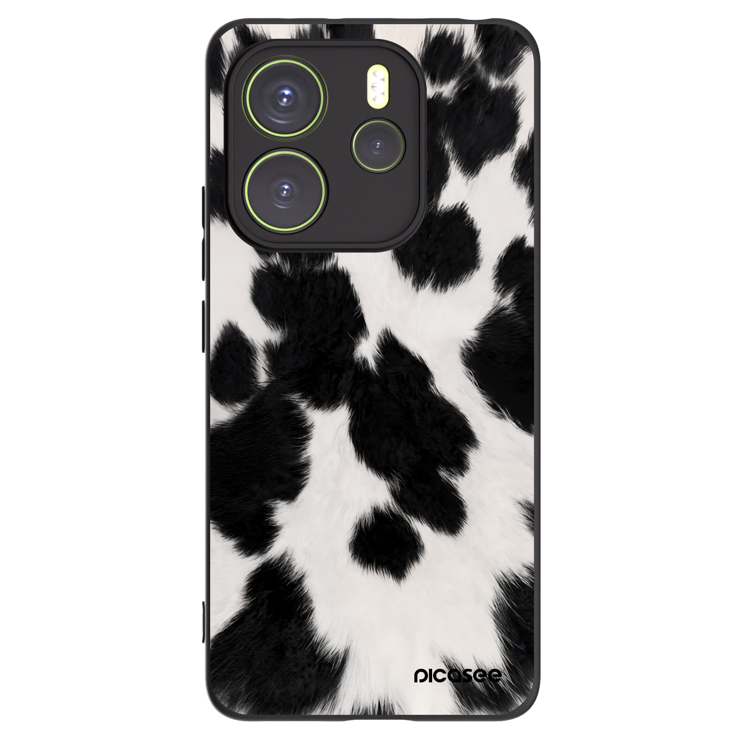 Picasee silikonowe czarne etui na Xiaomi Redmi Note 14 4G - Black Moo