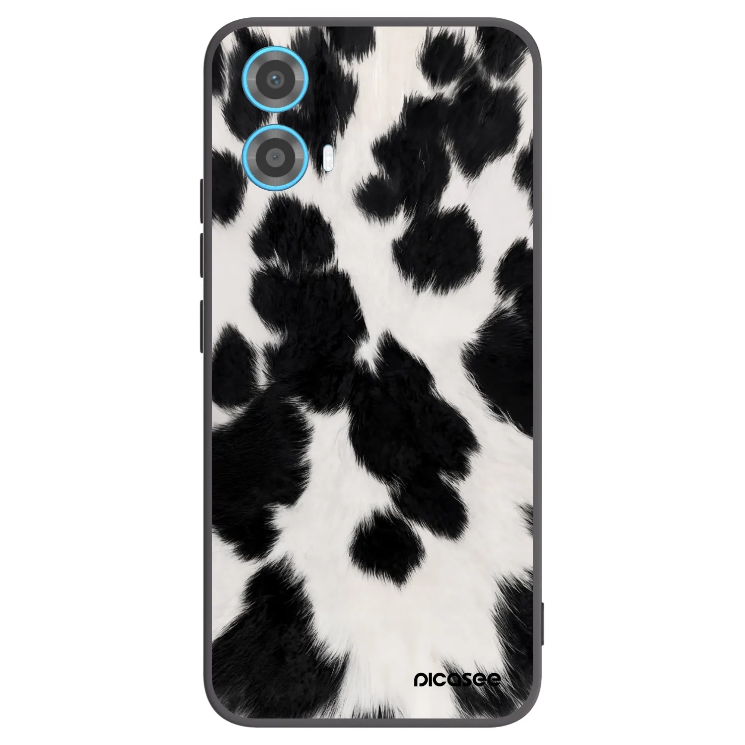 Picasee silikonowe czarne etui na Motorola Moto G34 5G - Black Moo