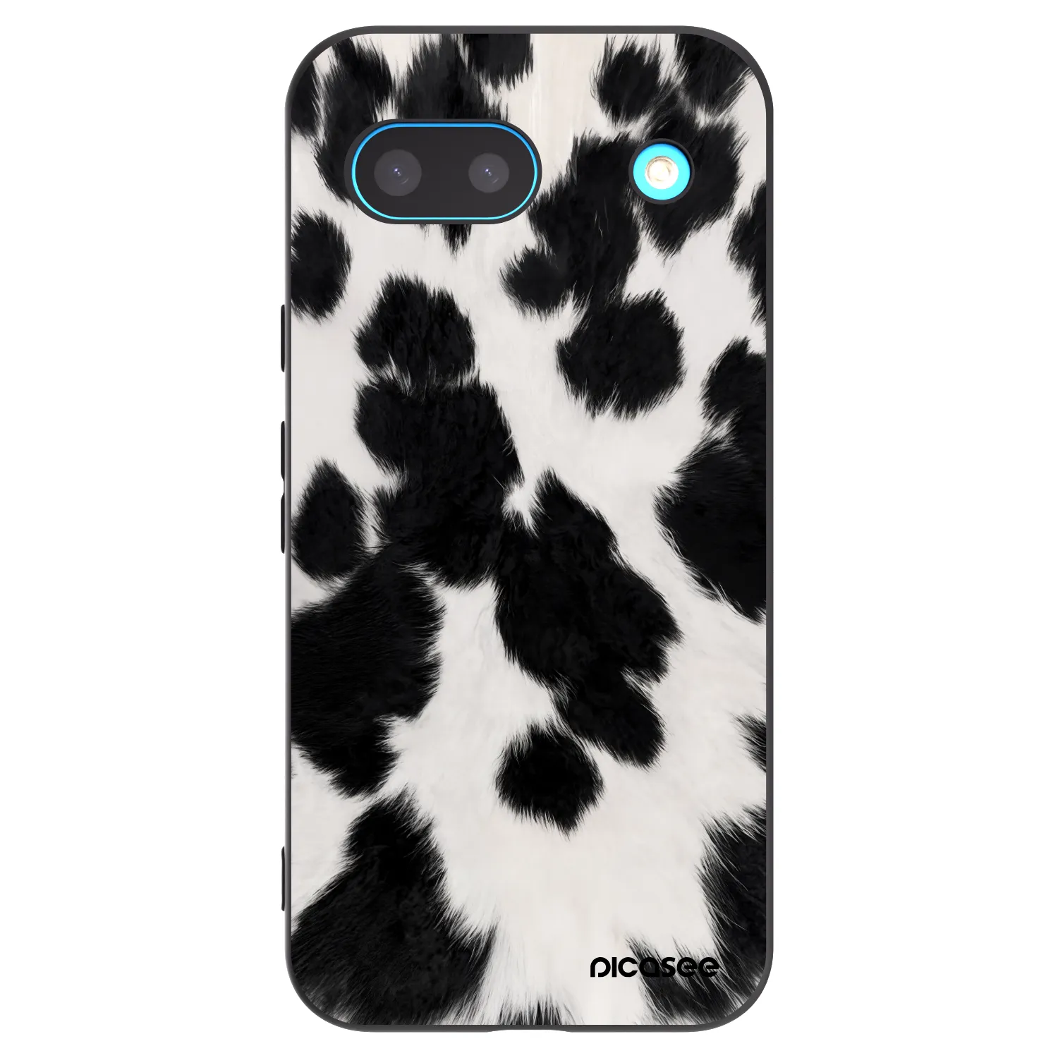 Picasee silikonowe czarne etui na Google Pixel 8a - Black Moo