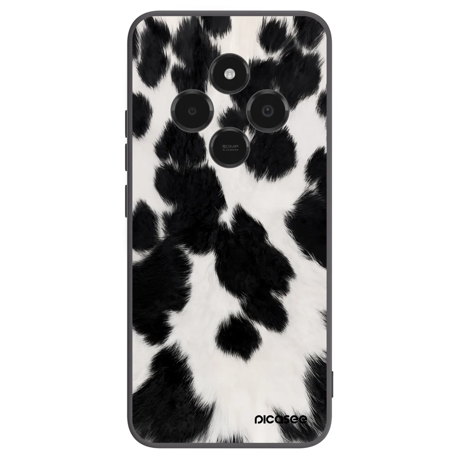 Picasee silikonowe czarne etui na Xiaomi Poco C75 - Black Moo
