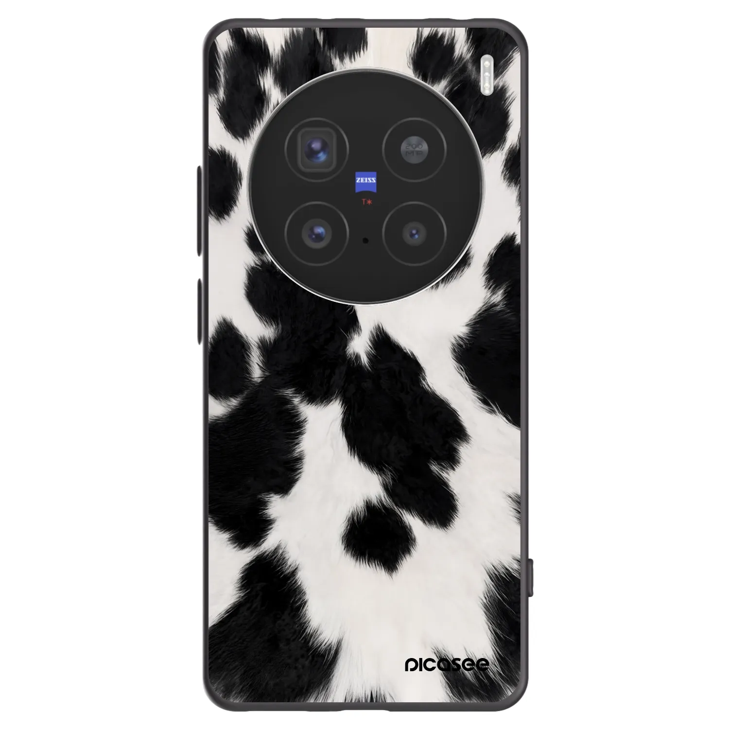 Picasee silikonowe czarne etui na Vivo X200 Pro - Black Moo