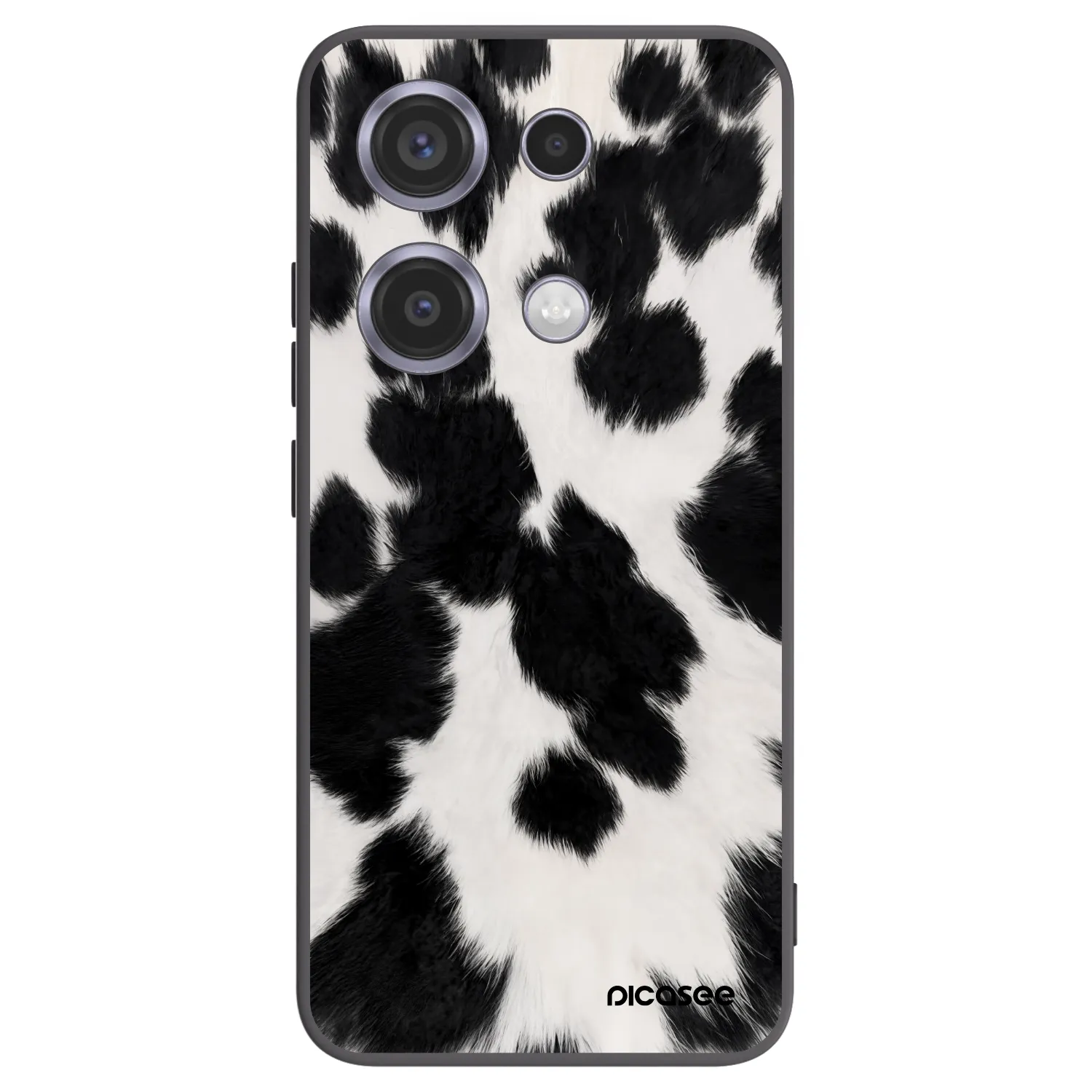 Picasee silikonowe czarne etui na Xiaomi Redmi Note 14S - Black Moo
