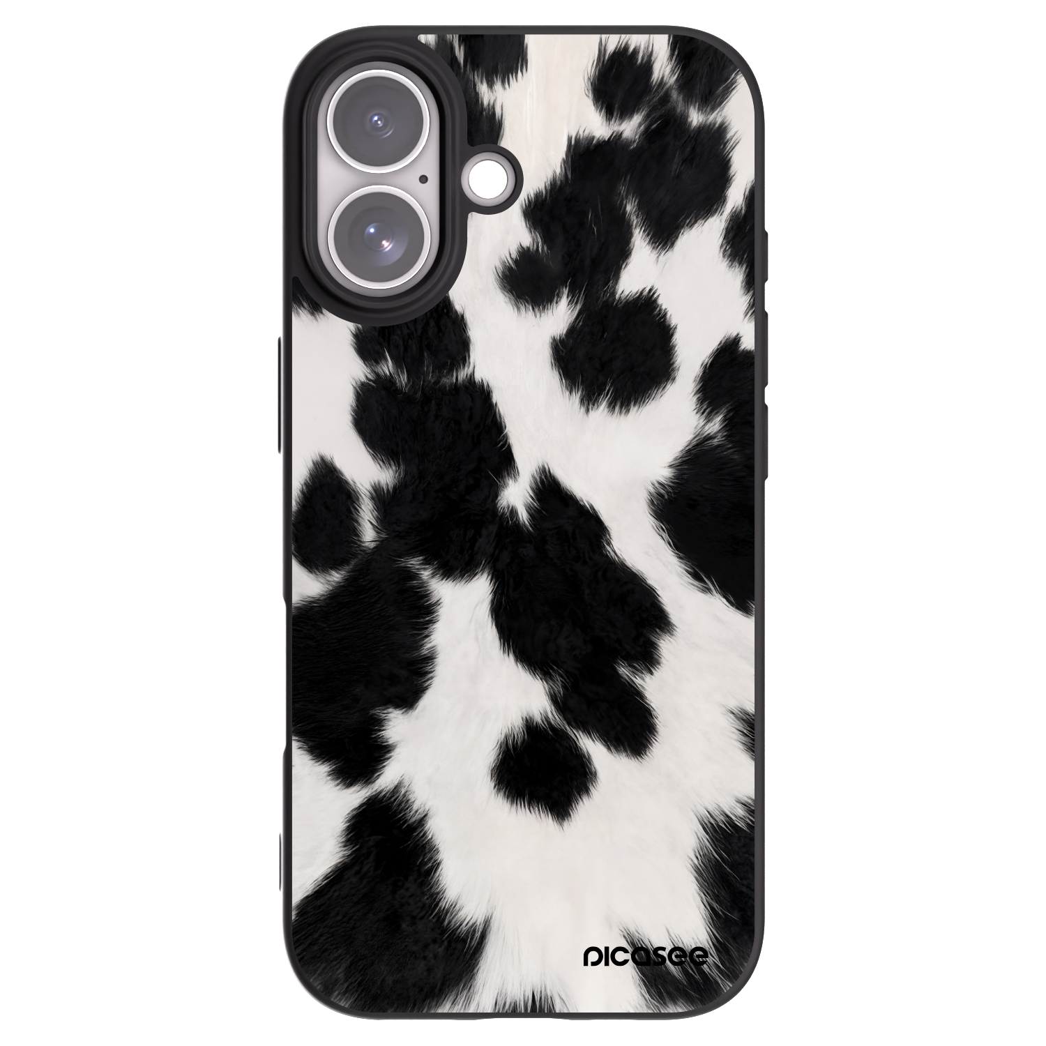 Picasee silikonowe czarne etui na Apple iPhone 17 - Black Moo
