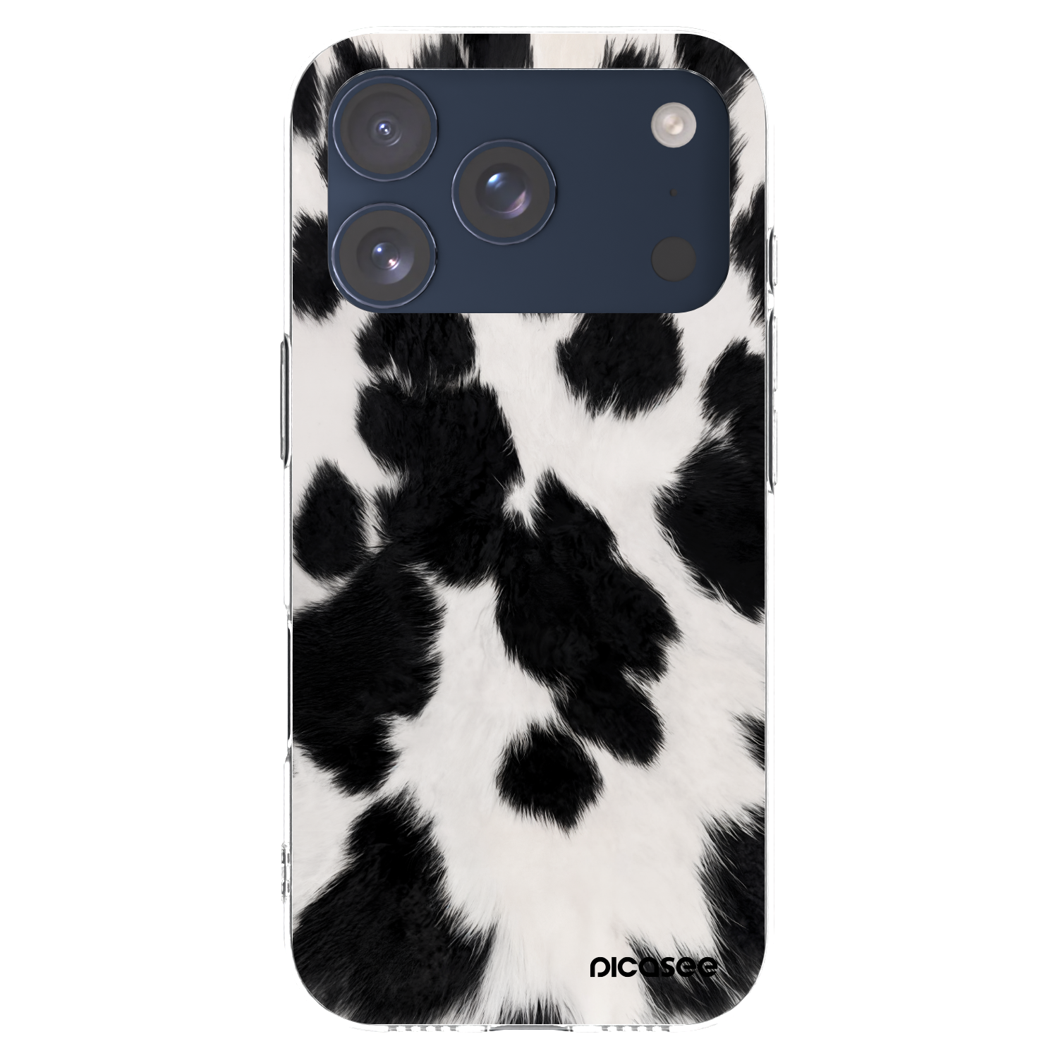 Picasee silikonowe przeźroczyste etui na Apple iPhone 17 Pro - Black Moo