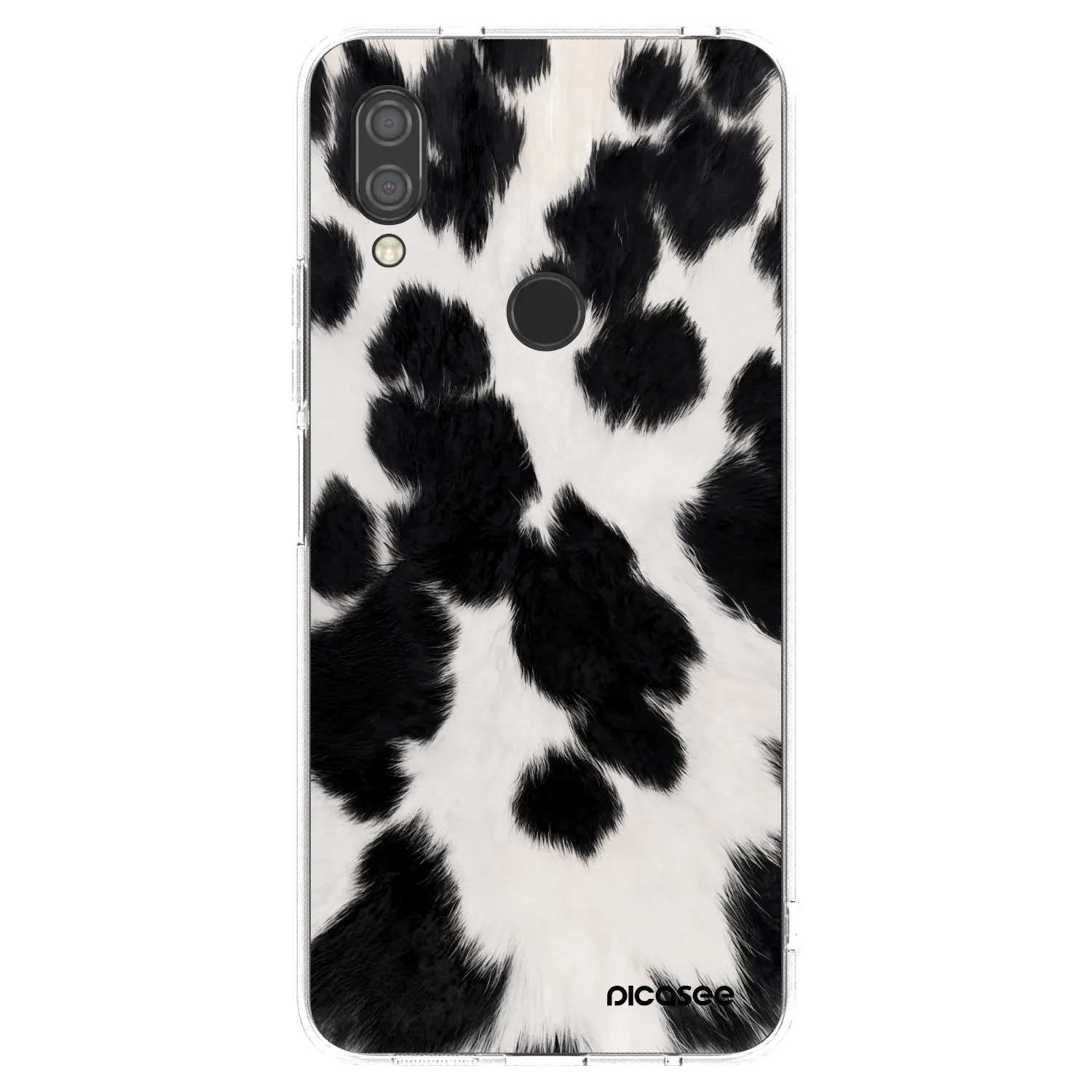 Picasee silikonowe przeźroczyste etui na Xiaomi Redmi 7 - Black Moo