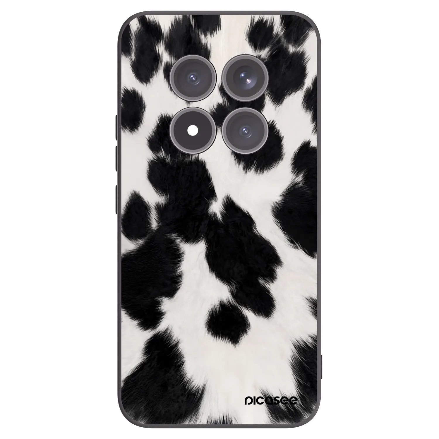 Picasee silikonowe czarne etui na Xiaomi Redmi Note 15 Pro+ - Black Moo