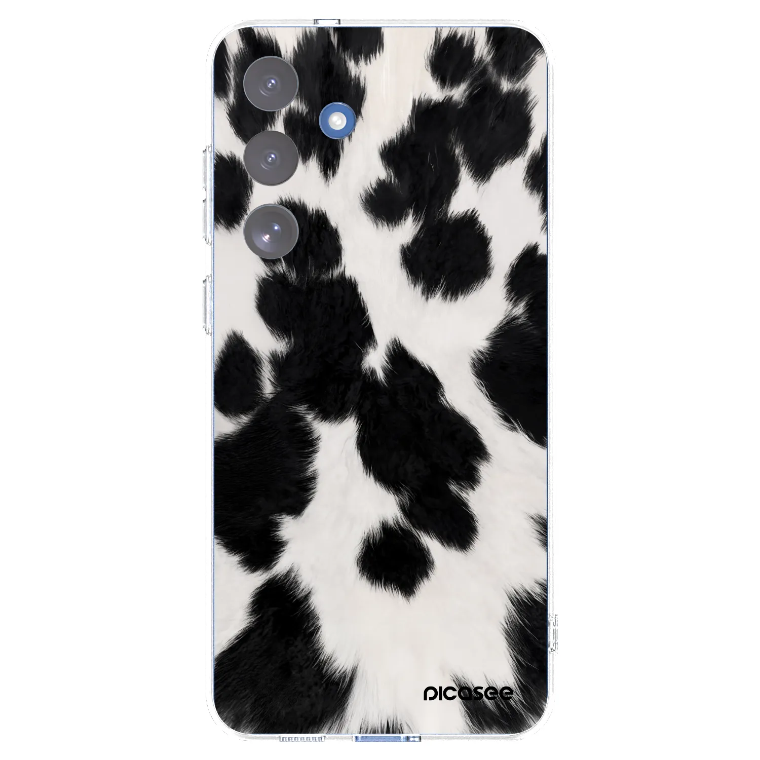 Picasee silikonowe przeźroczyste etui na Samsung Galaxy S25 FE 5G - Black Moo