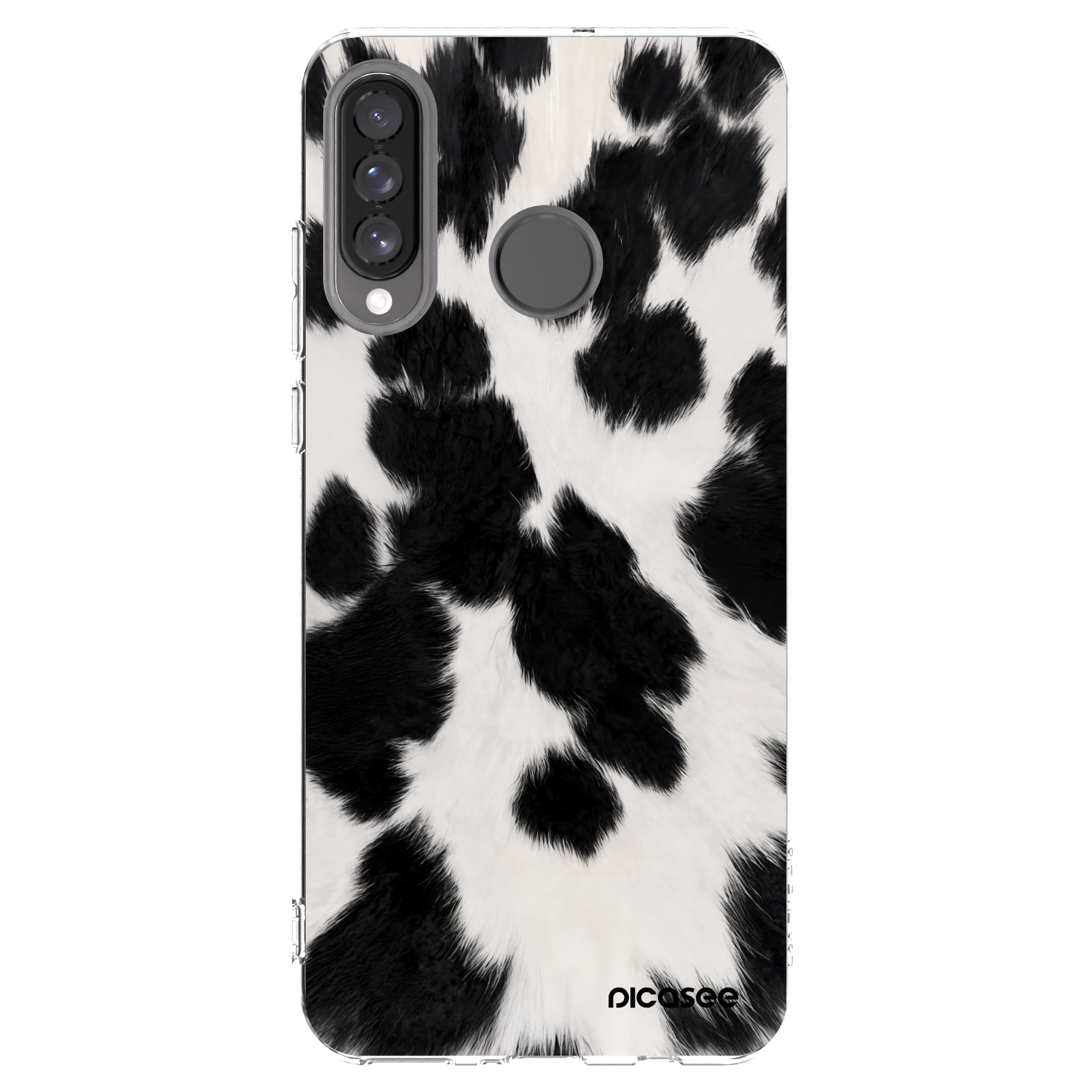 Picasee silikonowe przeźroczyste etui na Huawei P30 Lite - Black Moo