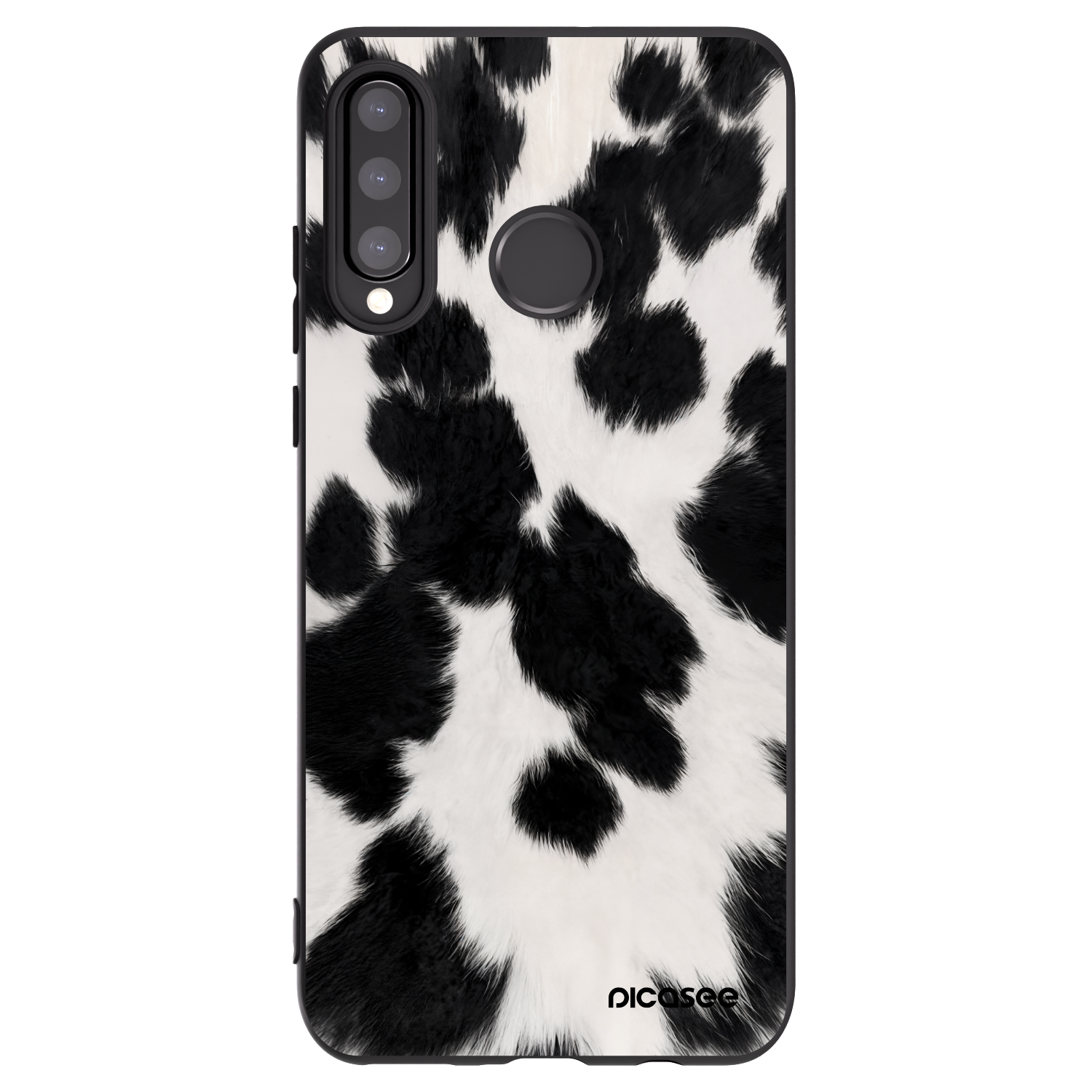 Picasee silikonowe czarne etui na Huawei P30 Lite - Black Moo
