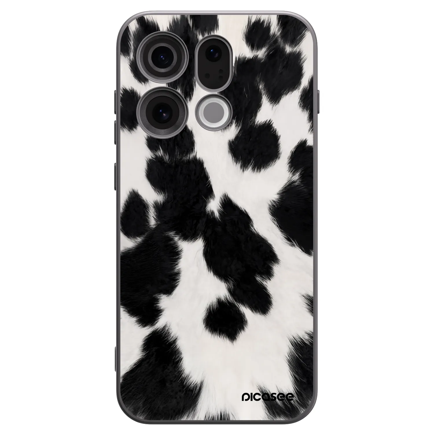 Picasee silikonowe czarne etui na OPPO Find X9 - Black Moo