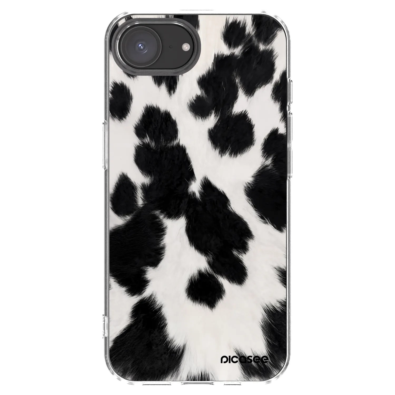 Picasee silikonowe przeźroczyste etui na Apple iPhone 17e - Black Moo
