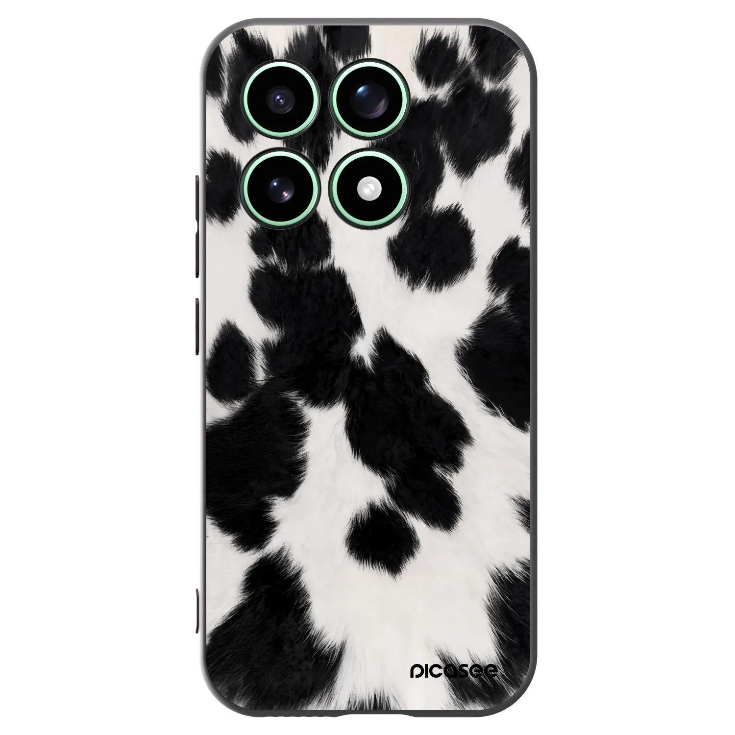 Picasee silikonowe czarne etui na Xiaomi 17 - Black Moo
