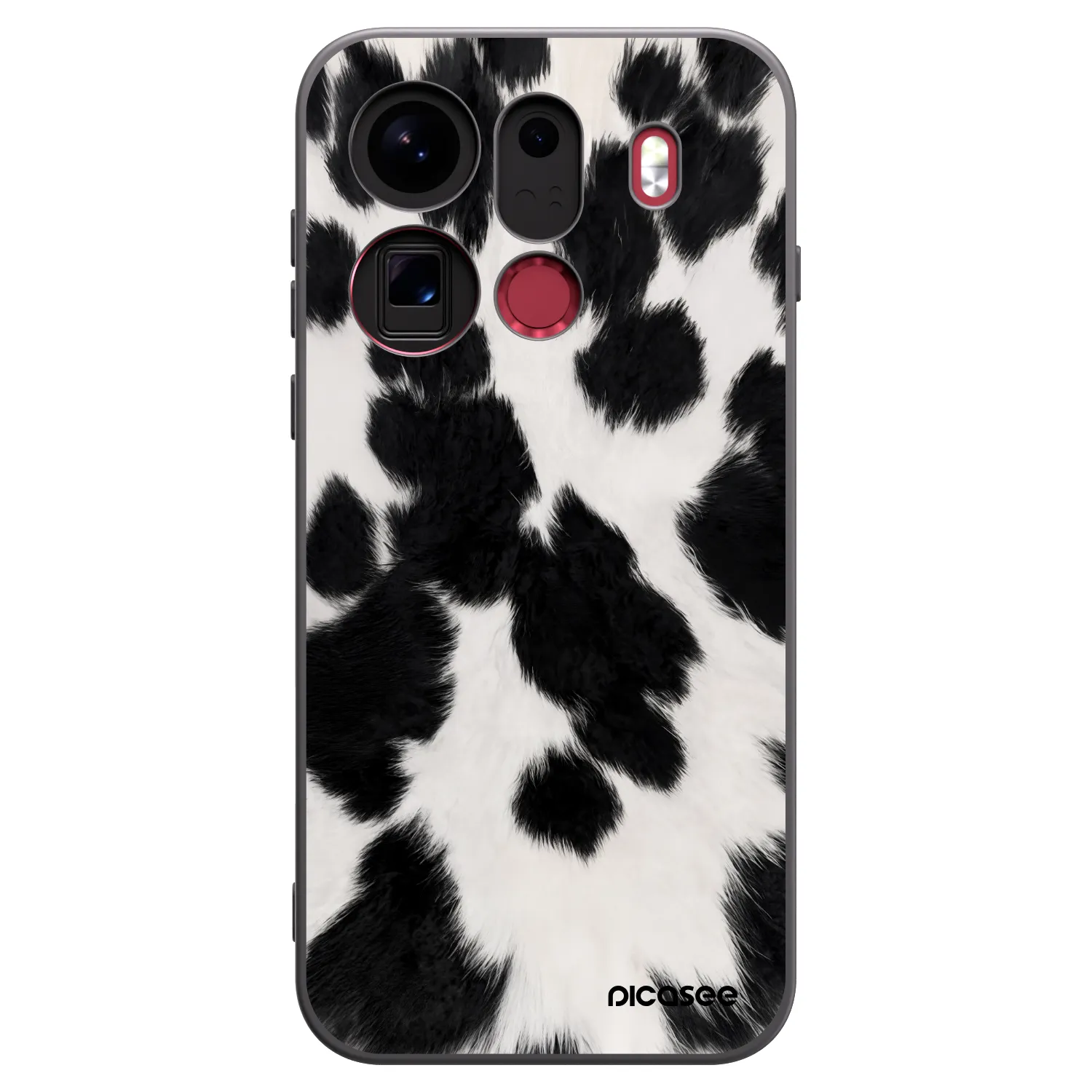 Picasee silikonowe czarne etui na OPPO Find X9 Pro - Black Moo