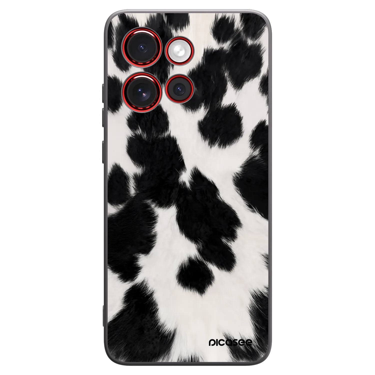 Picasee silikonowe czarne etui na Motorola Edge 60 Neo 5G - Black Moo
