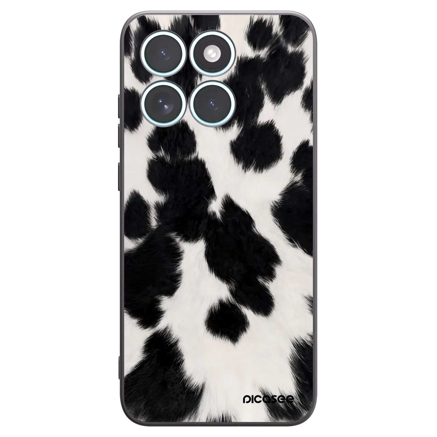 Picasee silikonowe czarne etui na Motorola Edge 70 Fusion - Black Moo